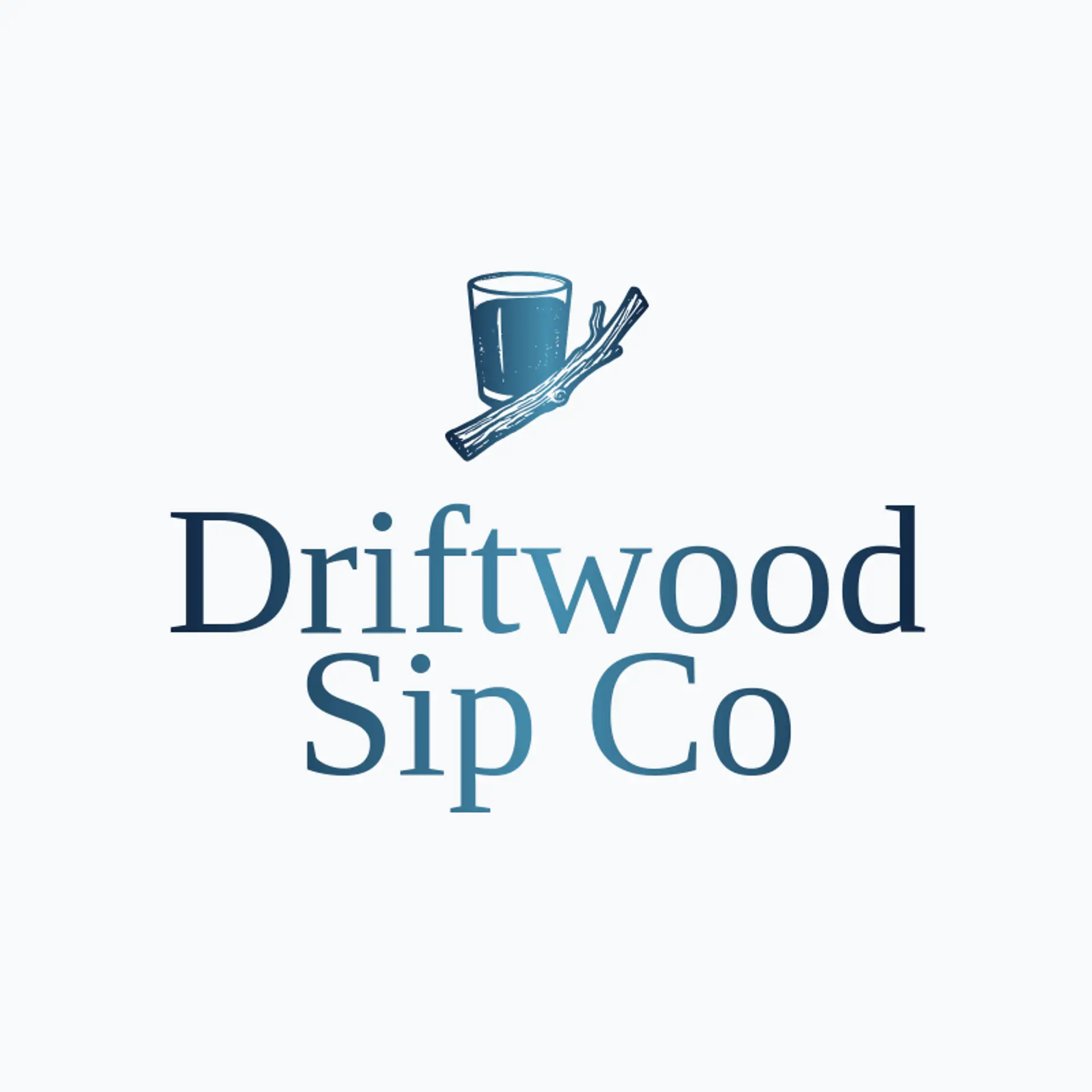 Driftwood Sip Co logo for tumbler