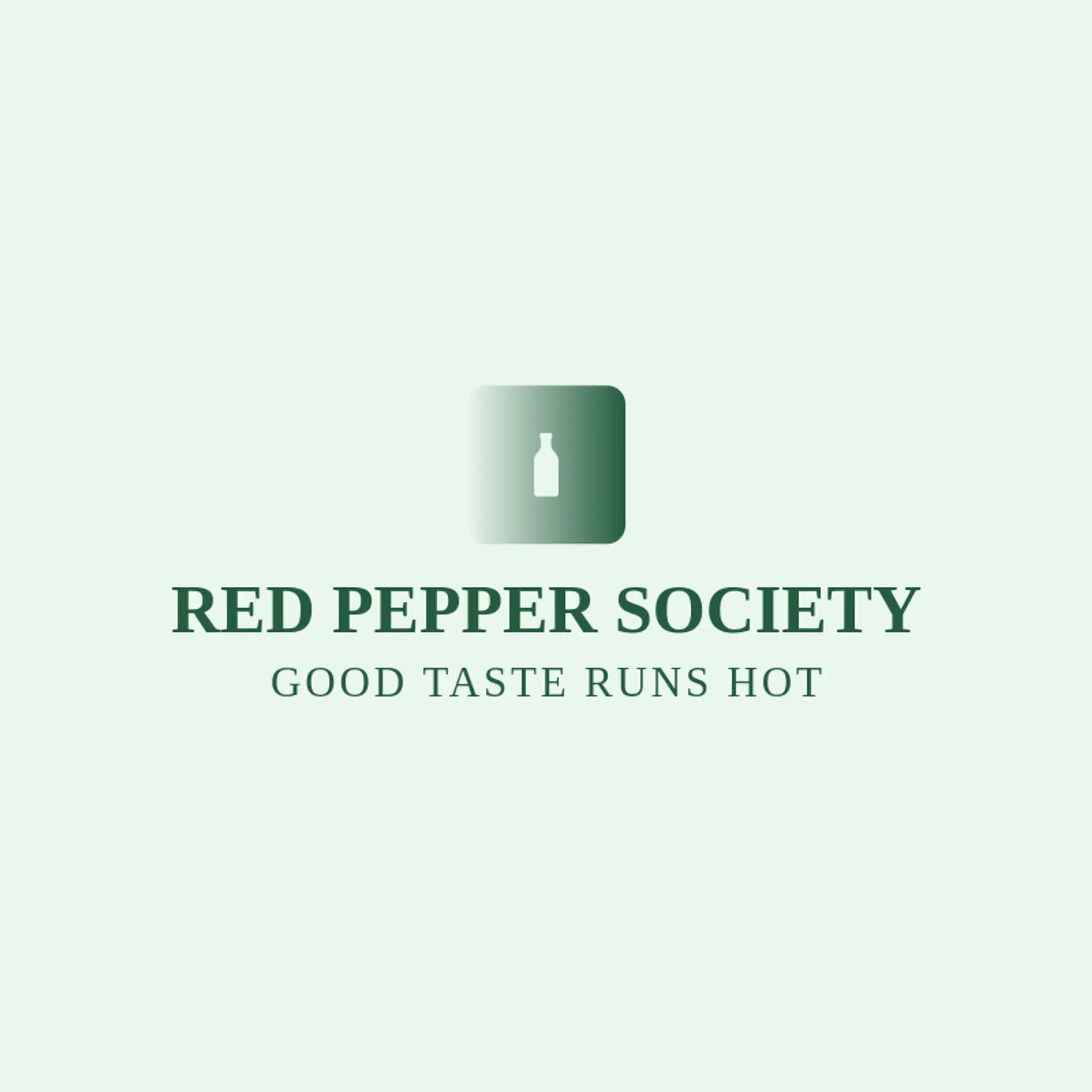 Red Pepper Society logo for hot sauce