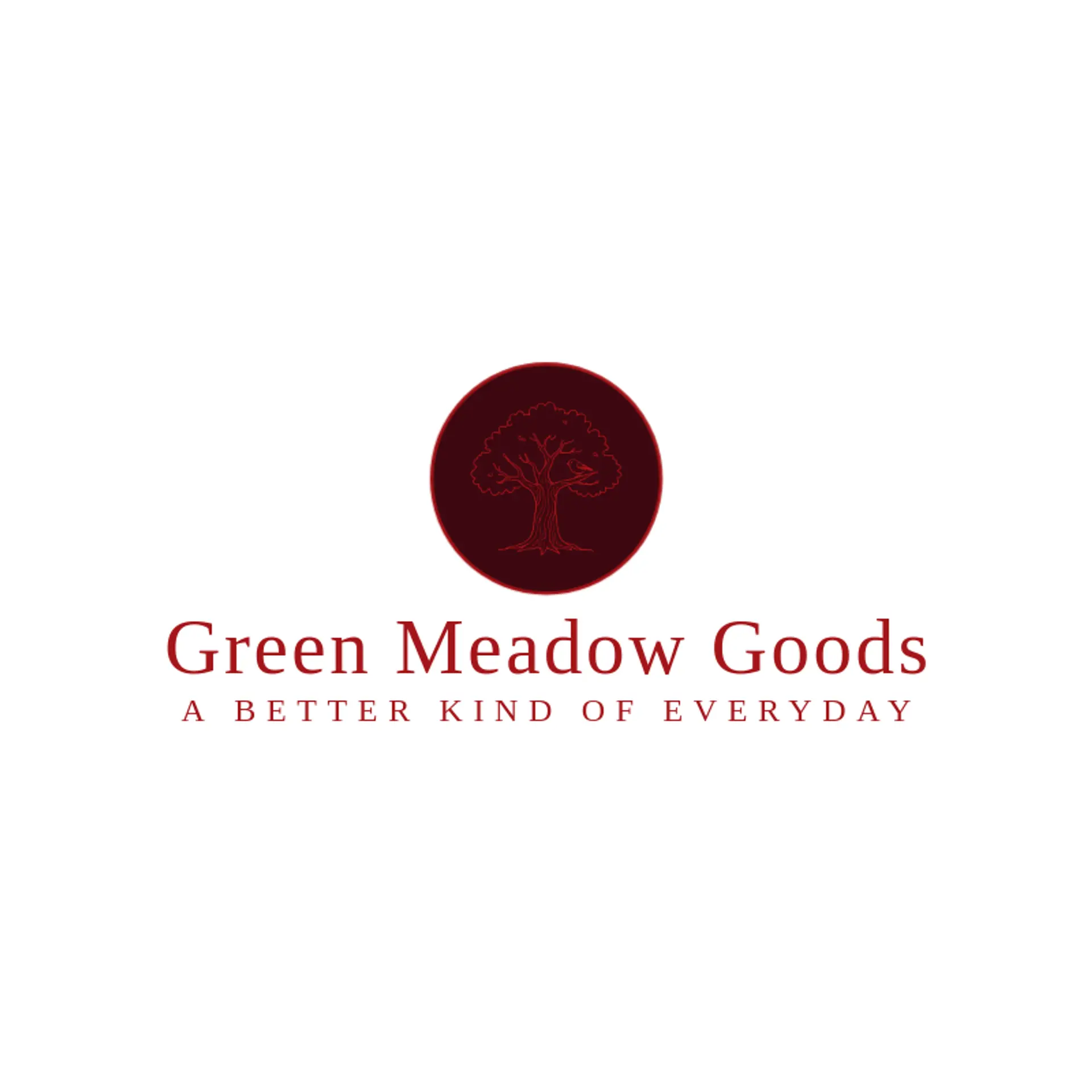 Green Meadow Goods logo for natural