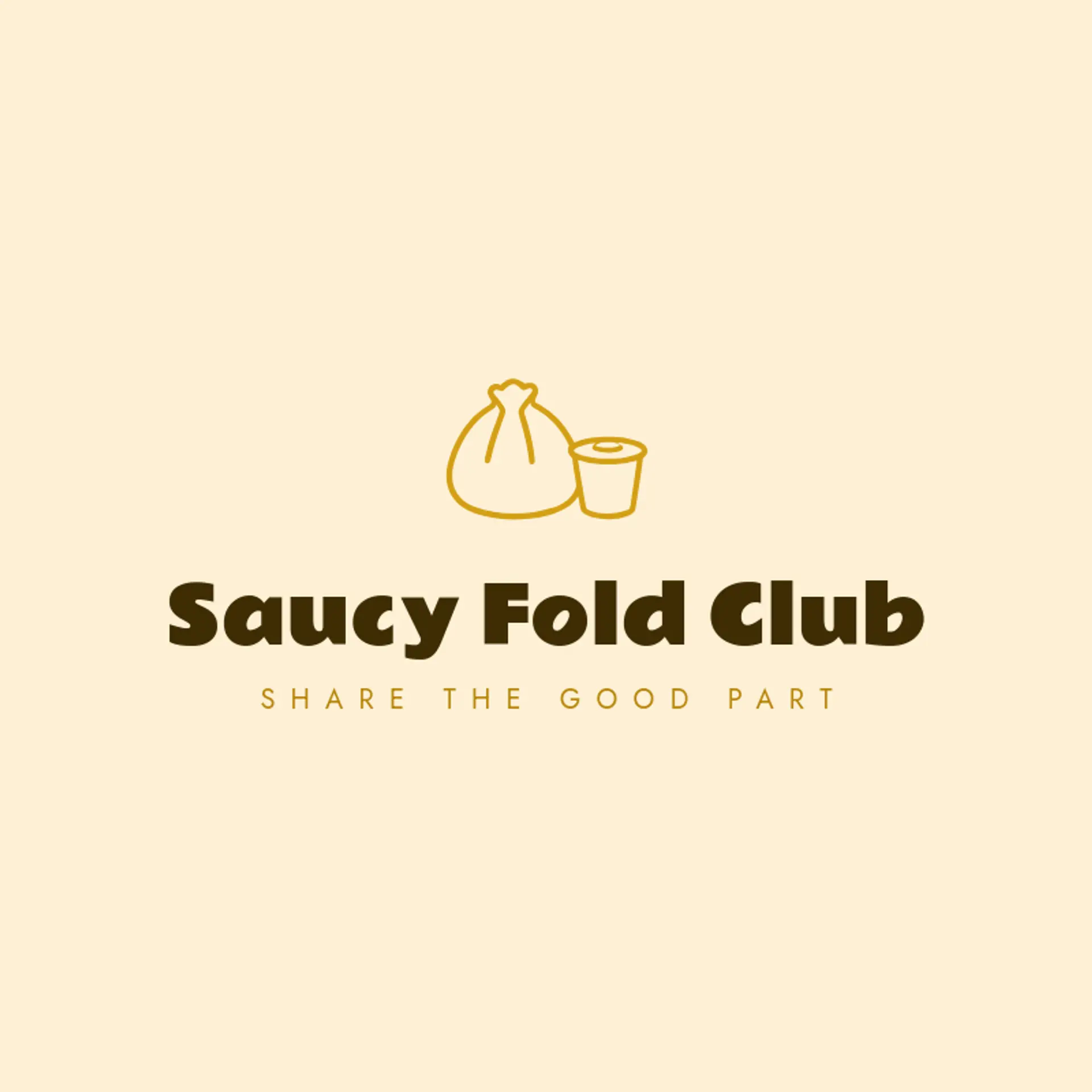 Saucy Fold Club logo for siomai