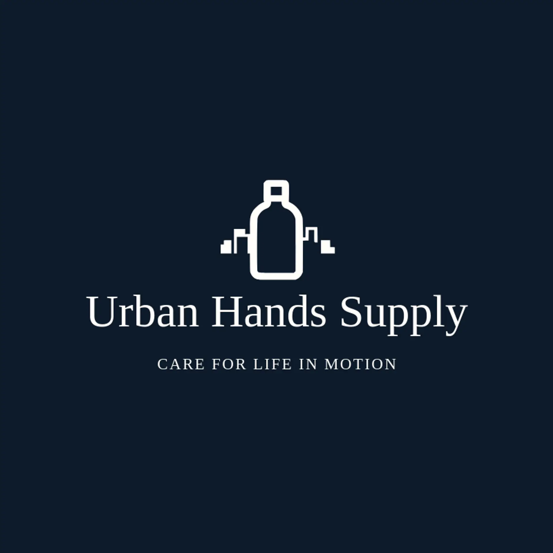 Urban Hands Supply logo for hand sanitizer