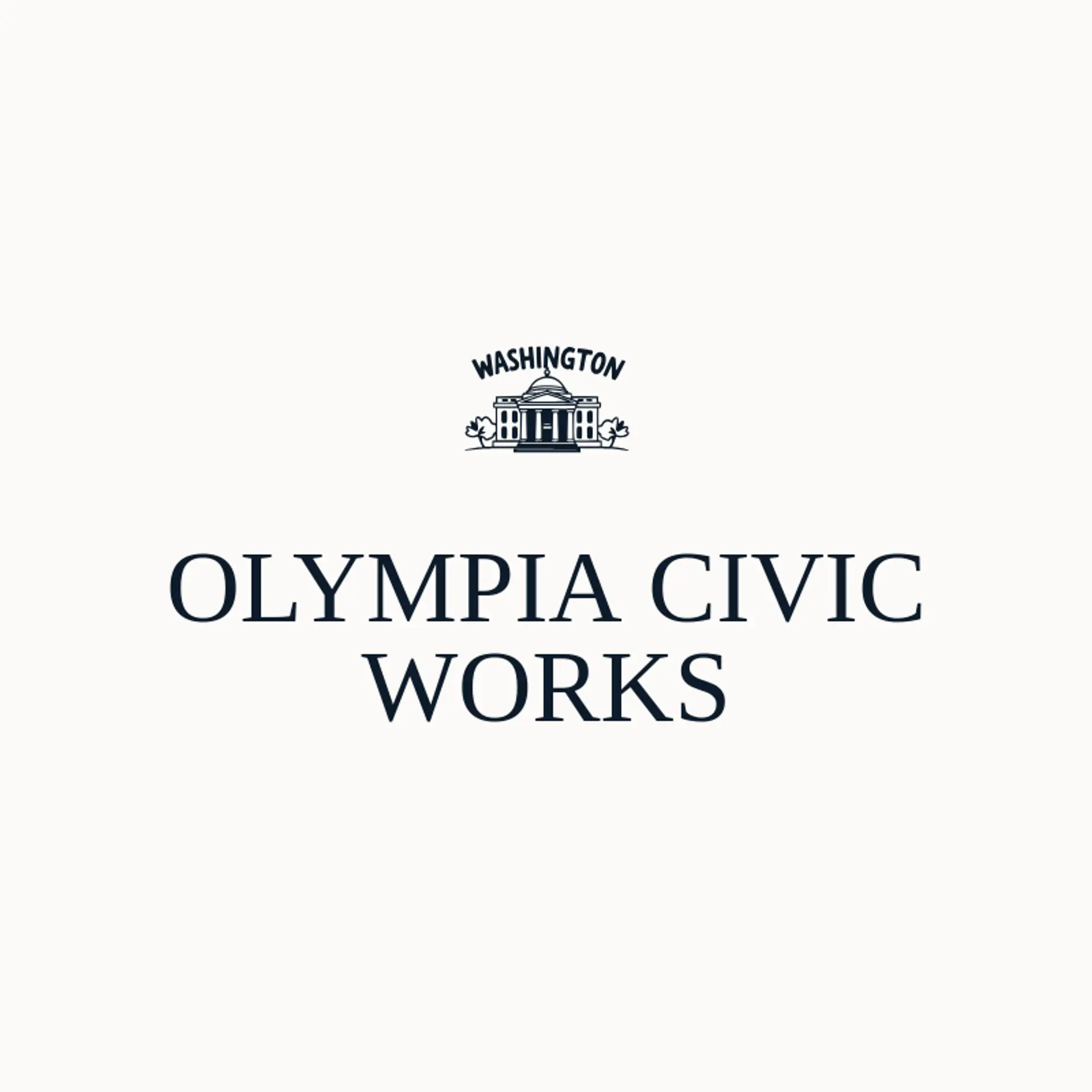 Olympia Civic Works logo for washington