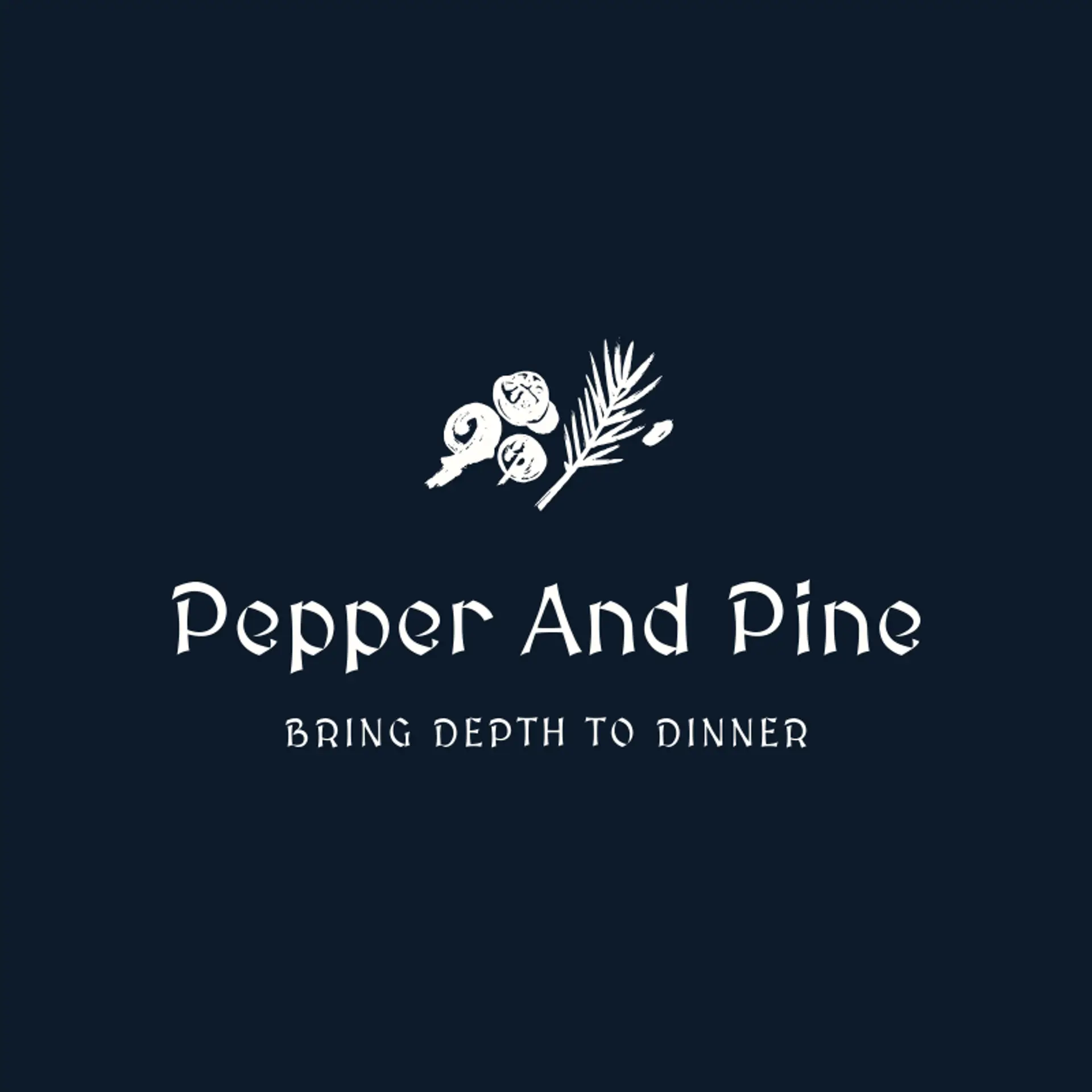 Pepper And Pine logo for spice