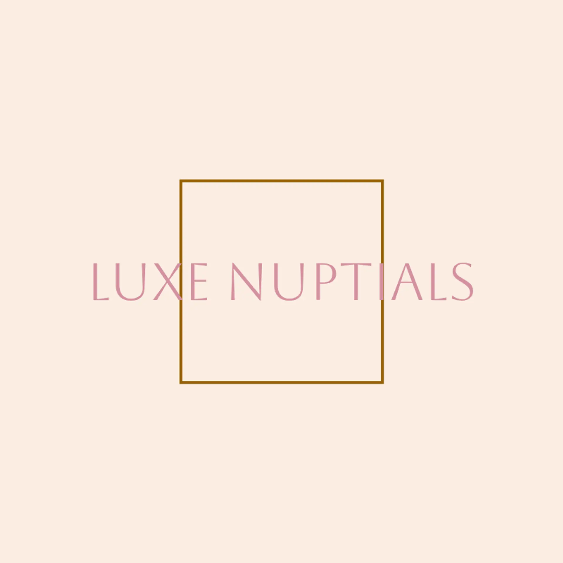 Luxe Nuptials logo for wedding company