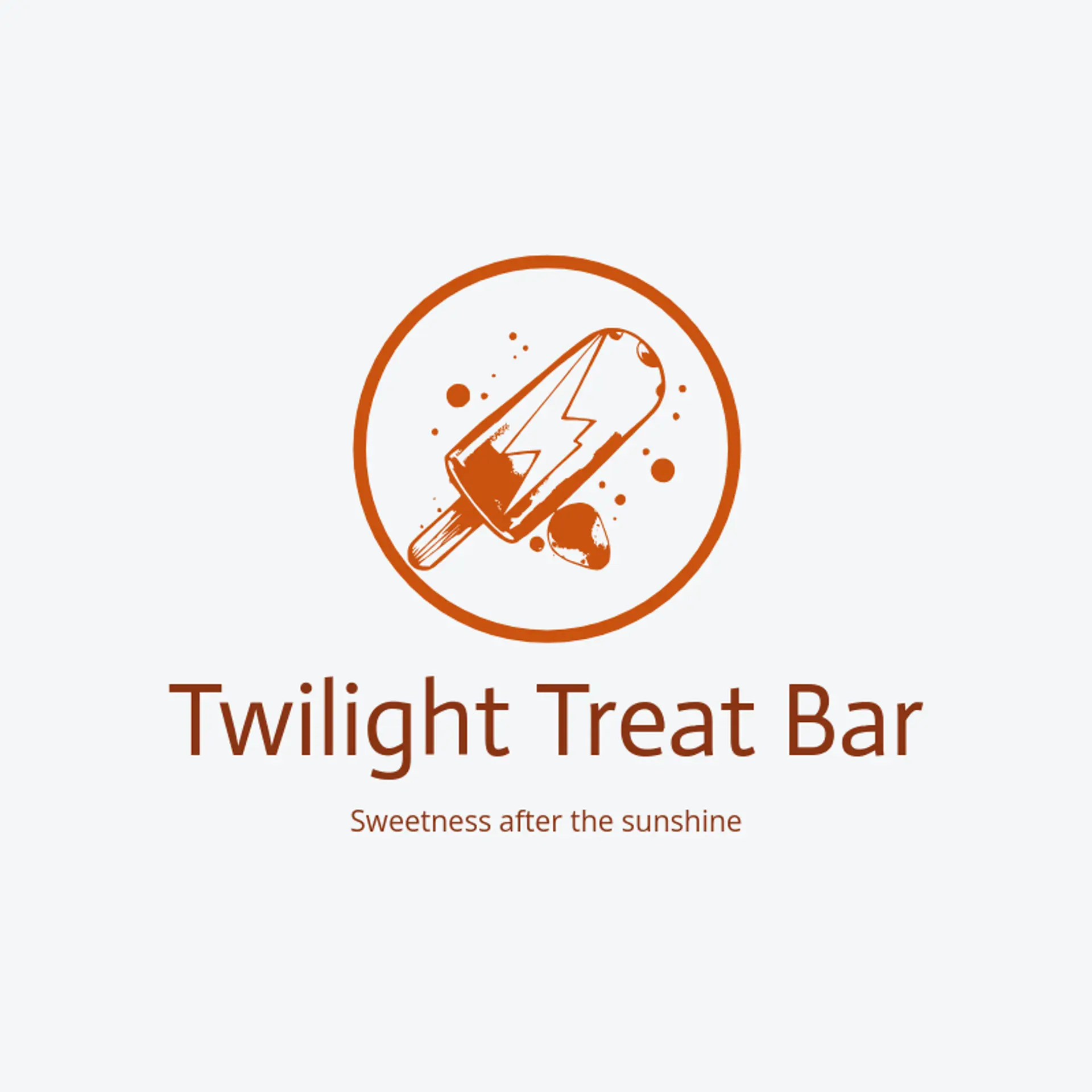 Twilight Treat Bar logo for popsicle