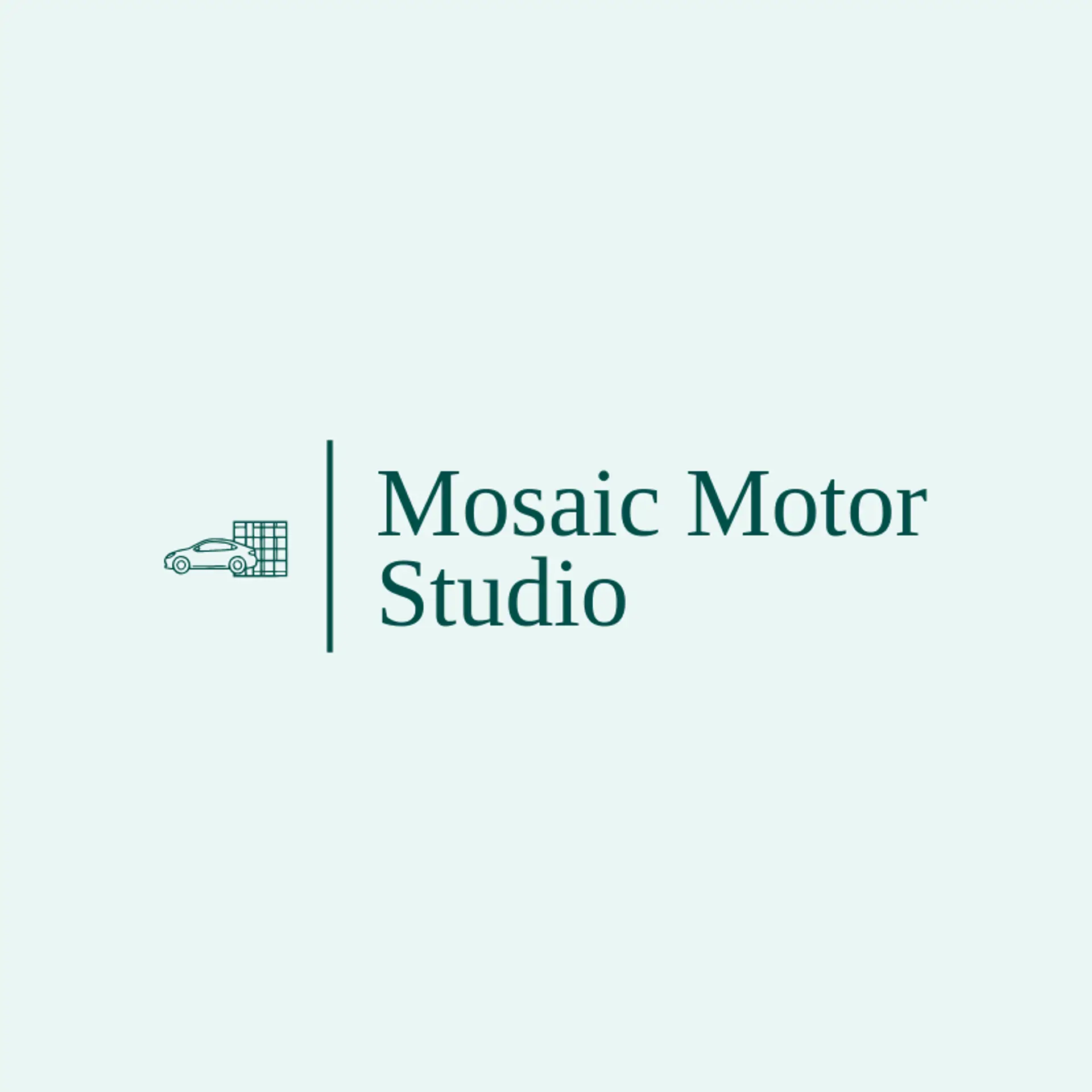 Mosaic Motor Studio logo for car dealer