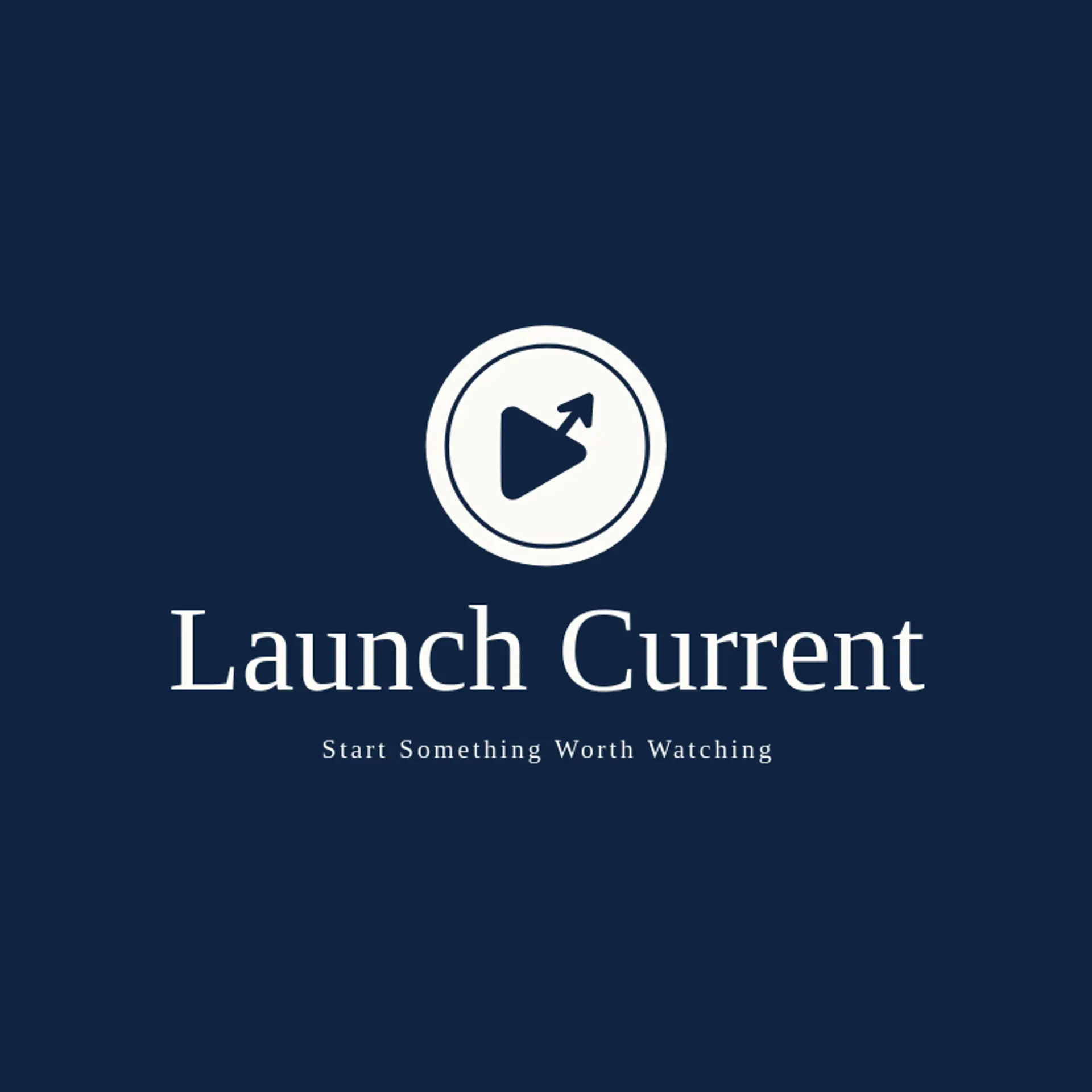 Launch Current logo for stream
