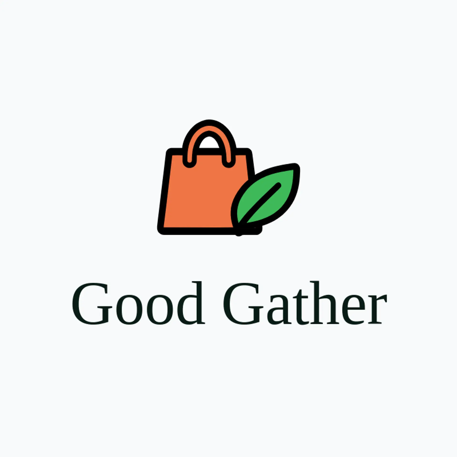 Good Gather logo for shopping bag