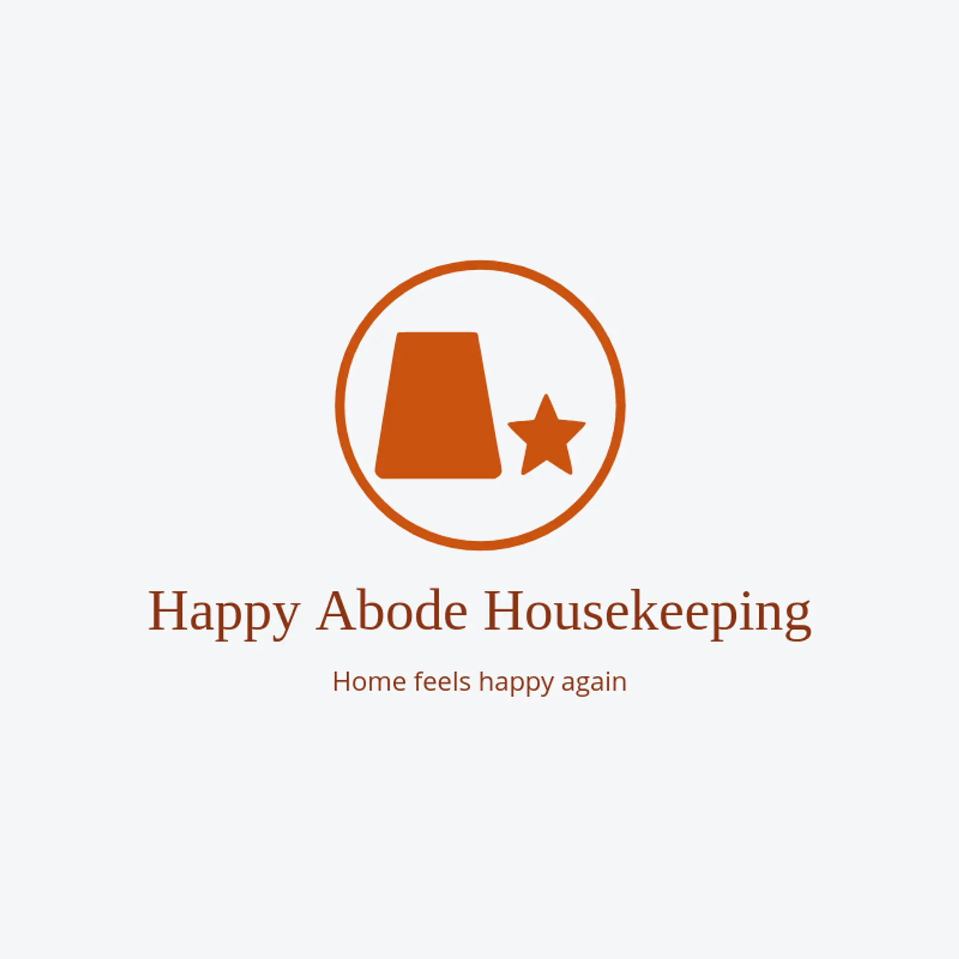 Happy Abode Housekeeping logo for housekeeping