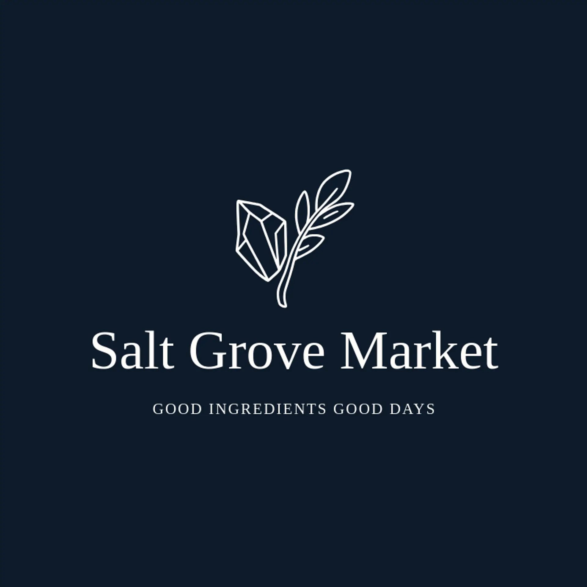 Salt Grove Market logo for salt