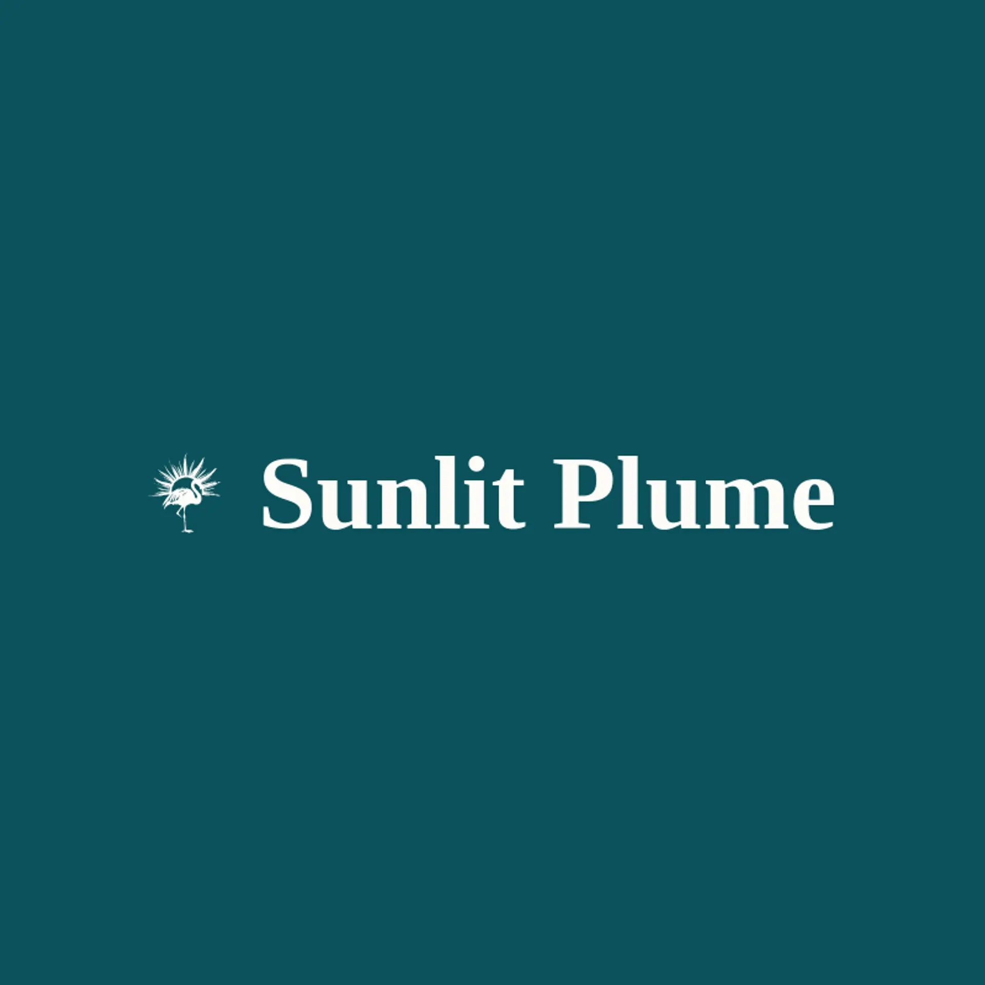 Sunlit Plume logo for flamingo