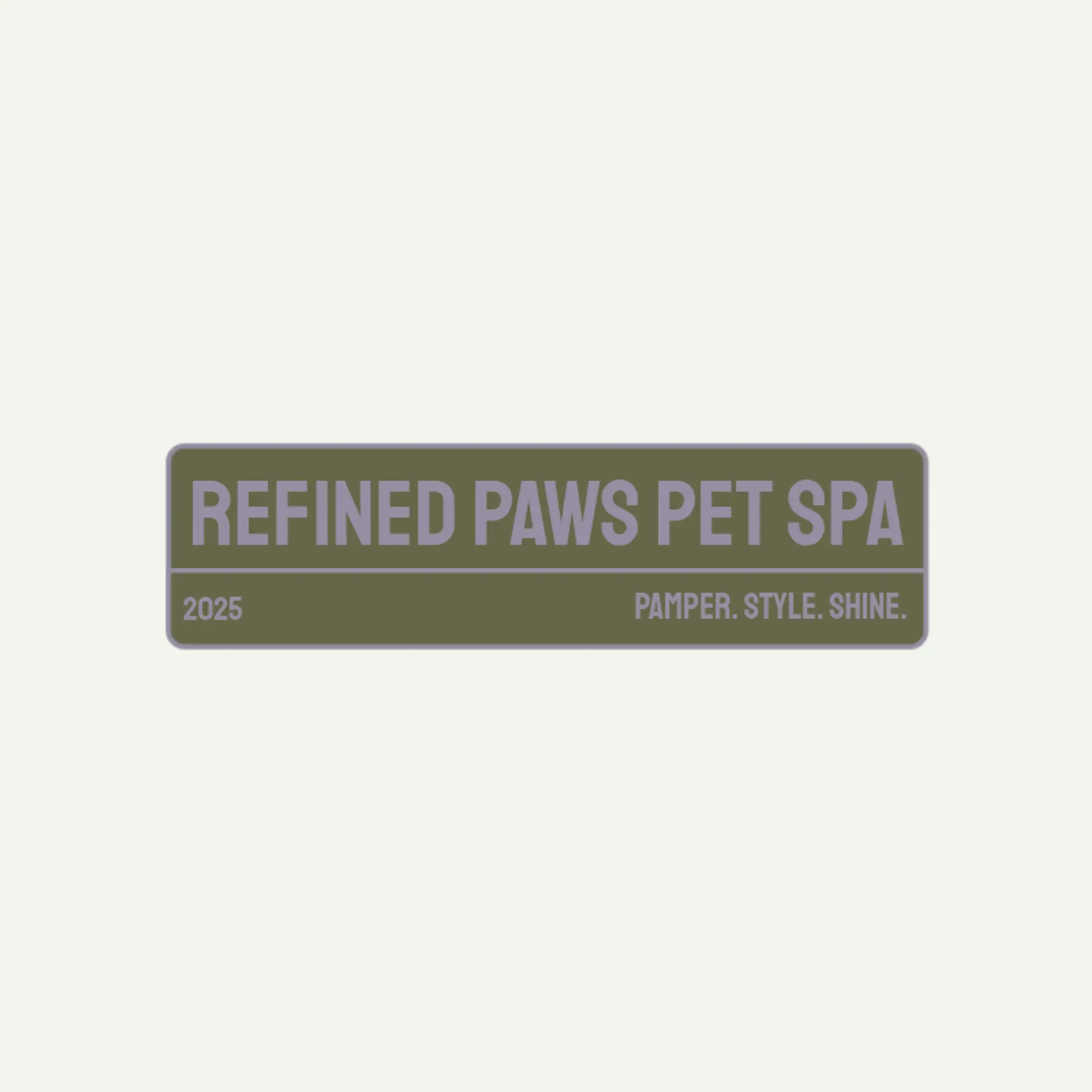 Purr & Pup Perfection logo for grooming salon