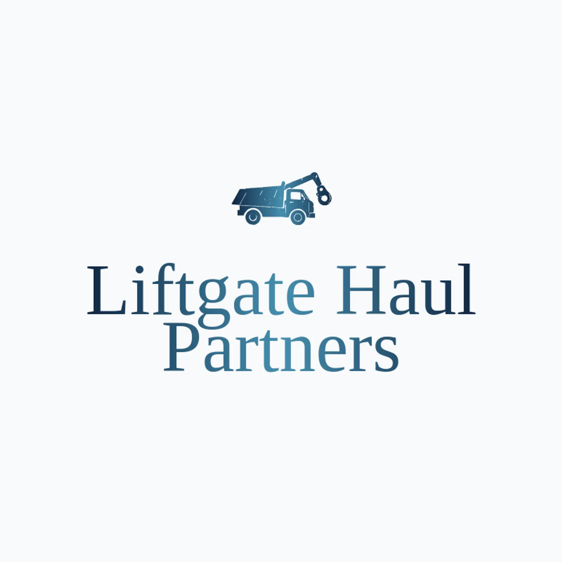 Liftgate Haul Partners logo for hauling