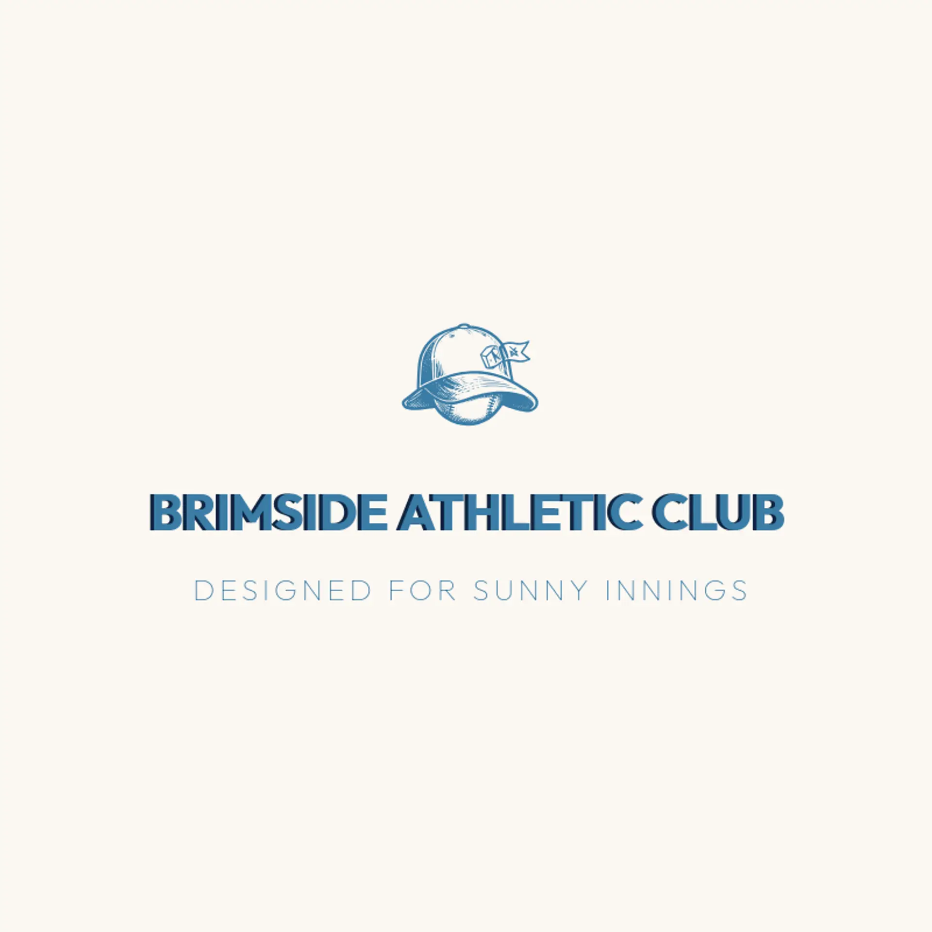 Brimside Athletic Club logo for baseball hat