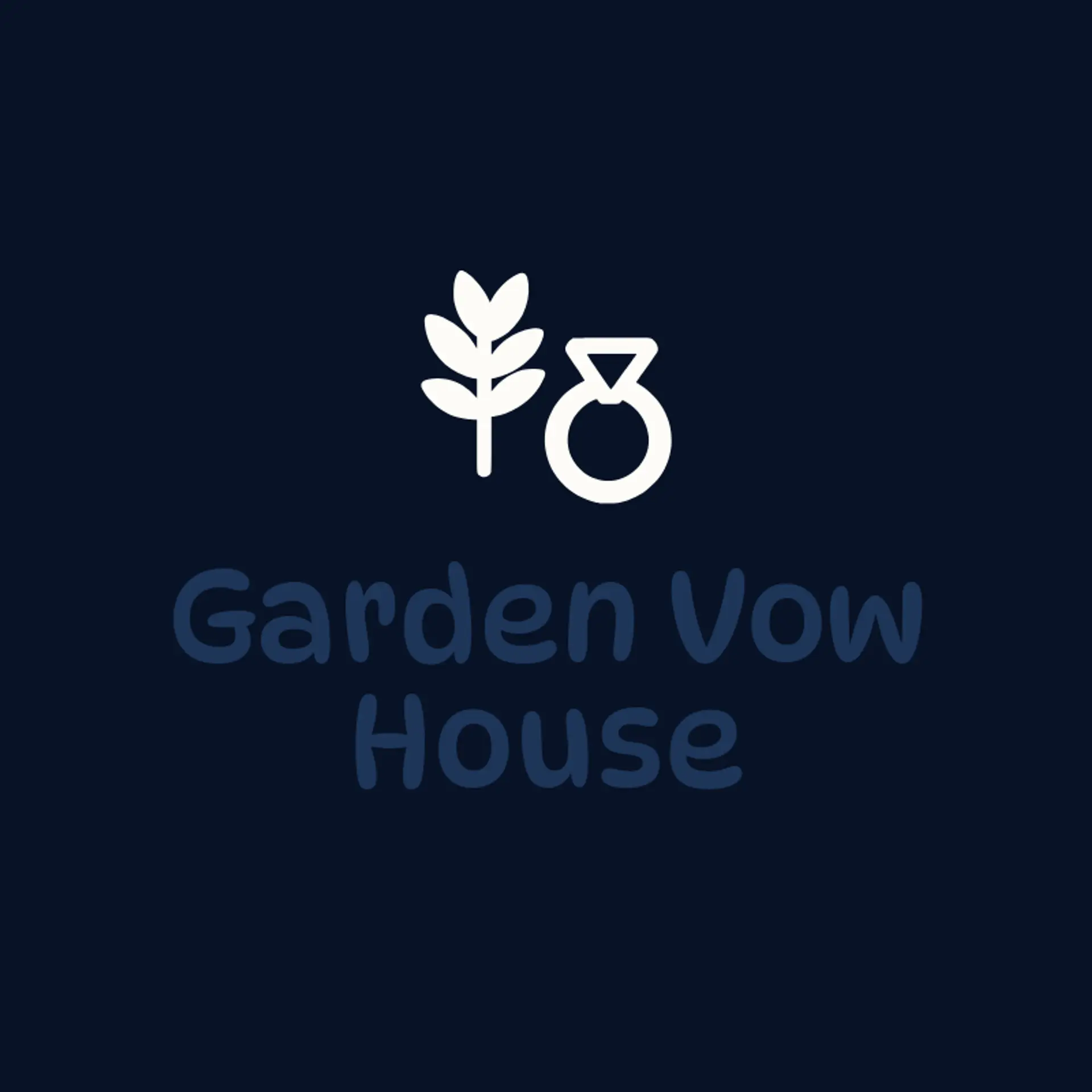 Garden Vow House logo for engagement