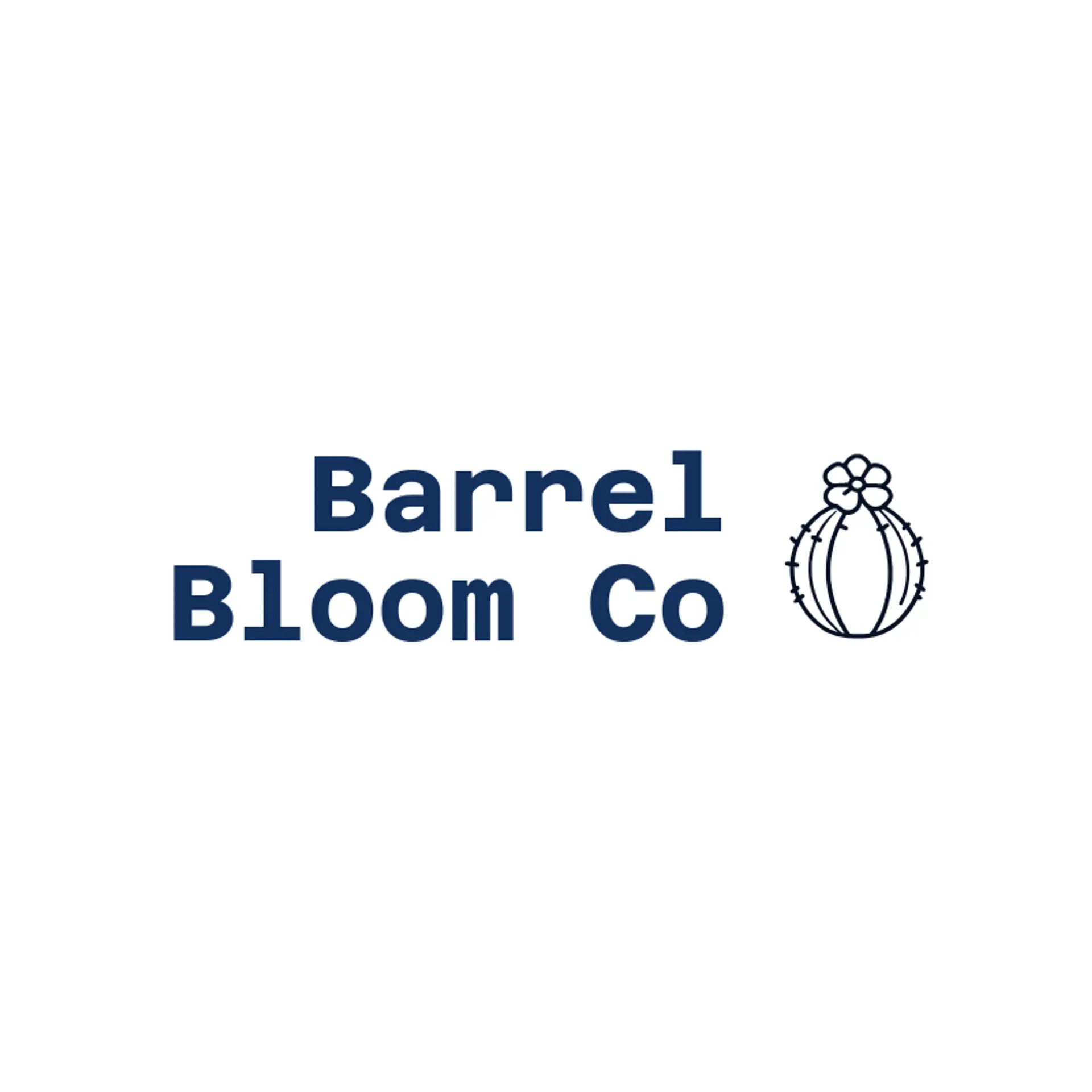 Barrel Bloom Co logo for cactus