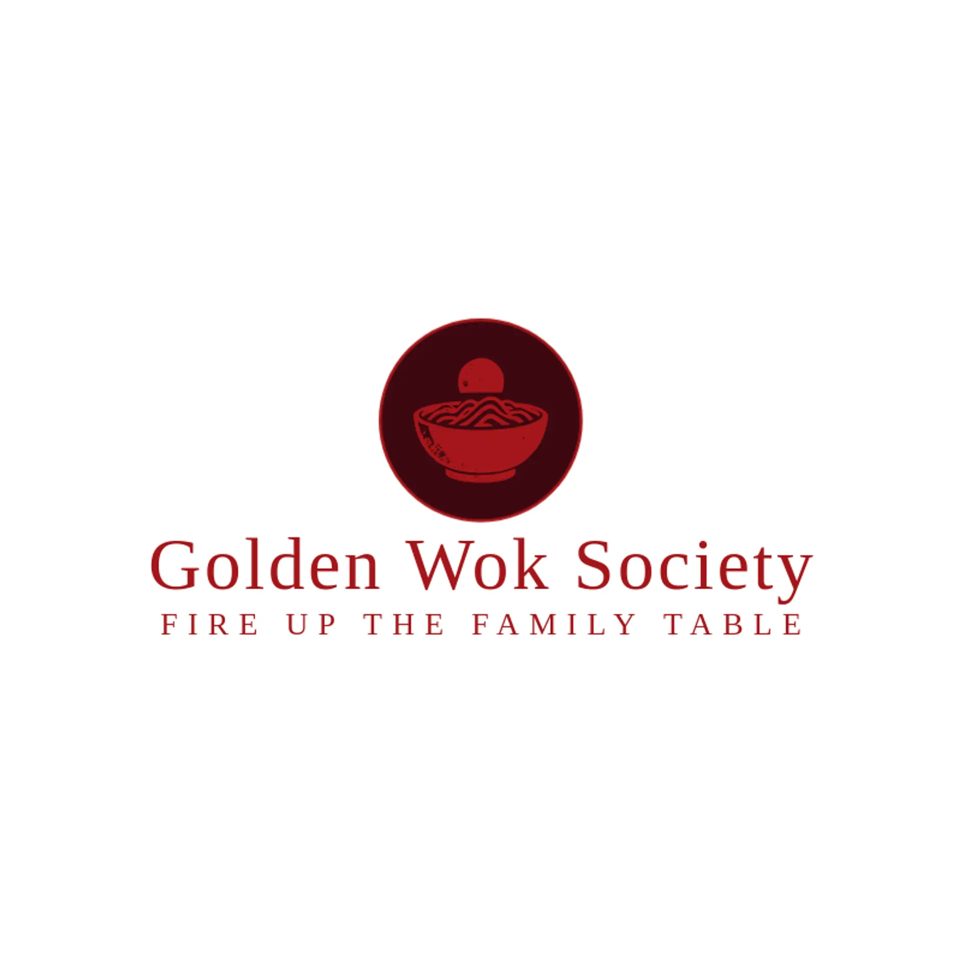 Golden Wok Society logo for chinese food
