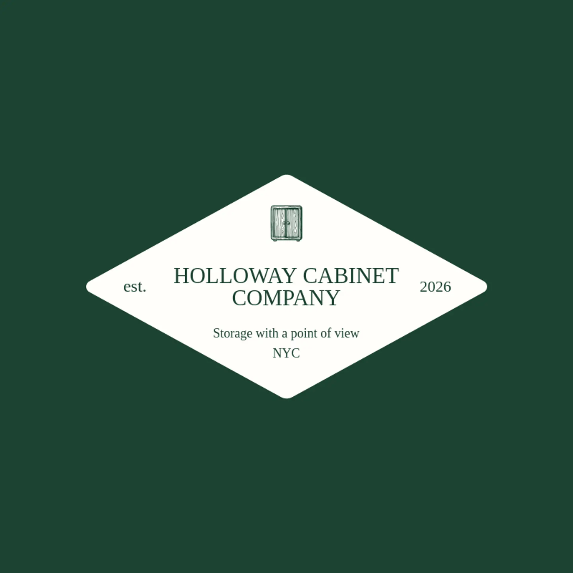 Holloway Cabinet Company logo for cabinet
