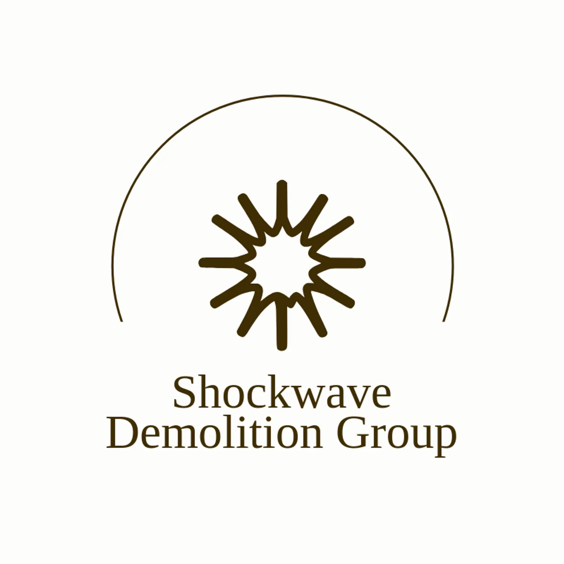 Shockwave Demolition Group logo for explosion