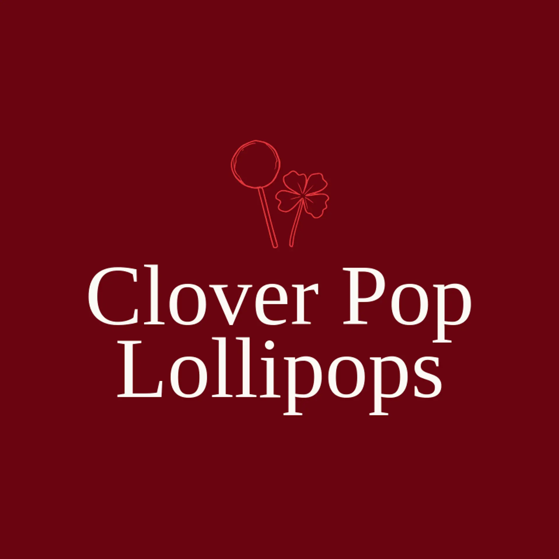Clover Pop Lollipops logo for lollipop