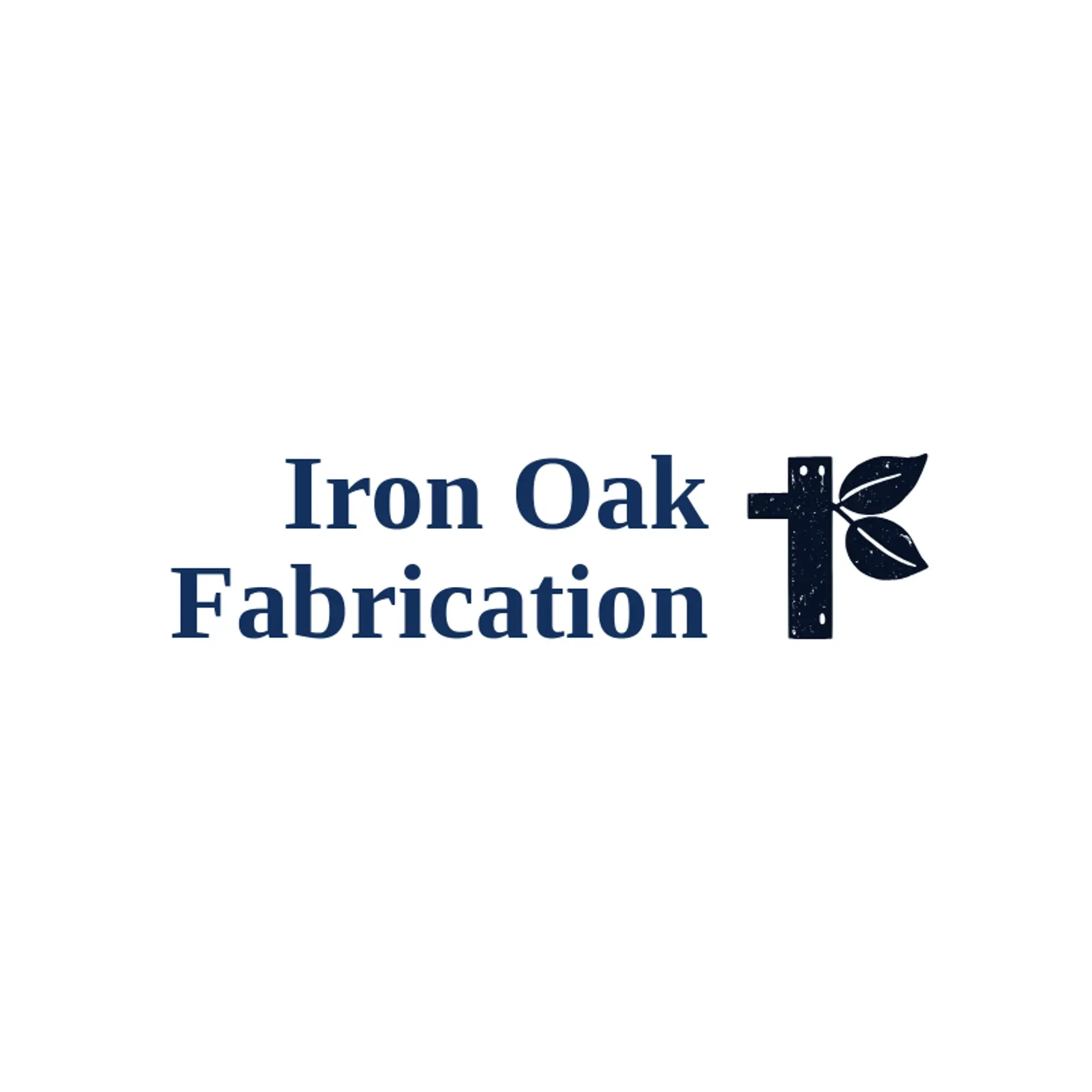 Iron Oak Fabrication logo for metal