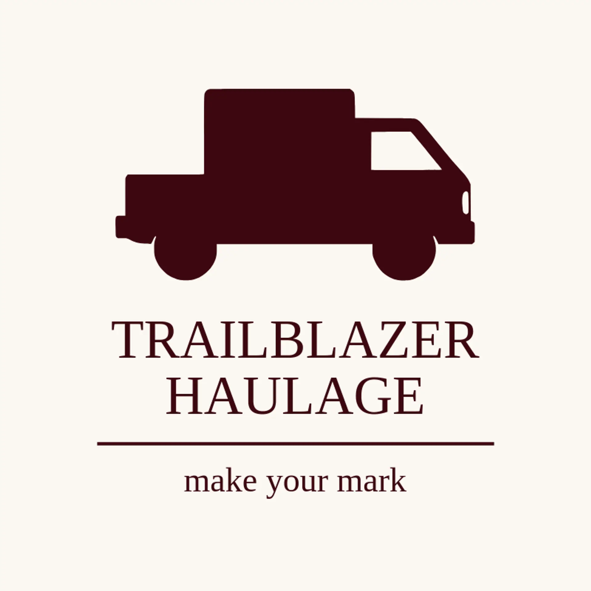 Trailblazer Haulage logo for trucking company