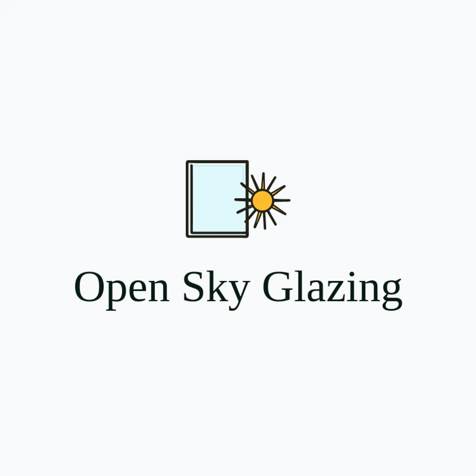 Open Sky Glazing logo for glass