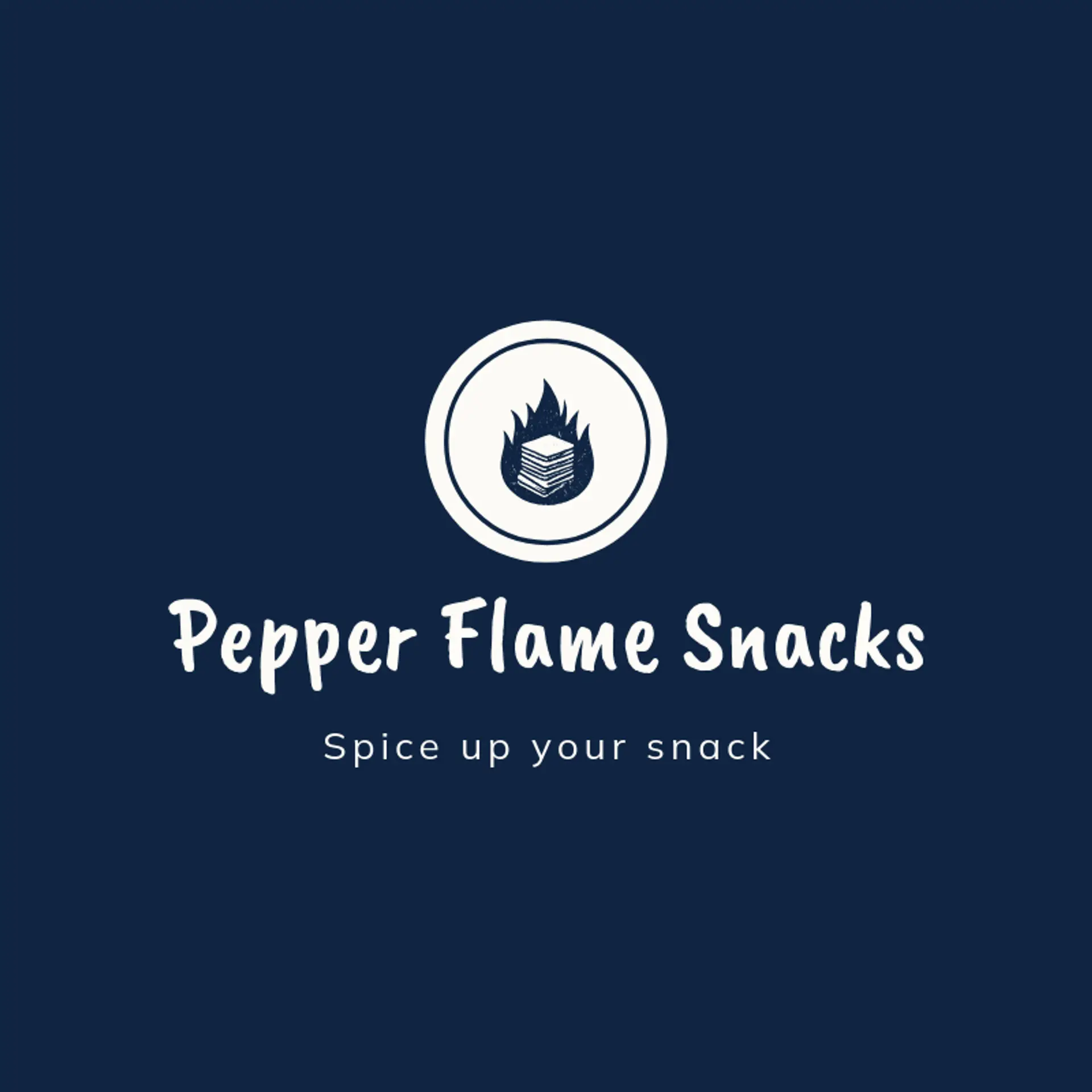 Pepper Flame Snacks logo for chips