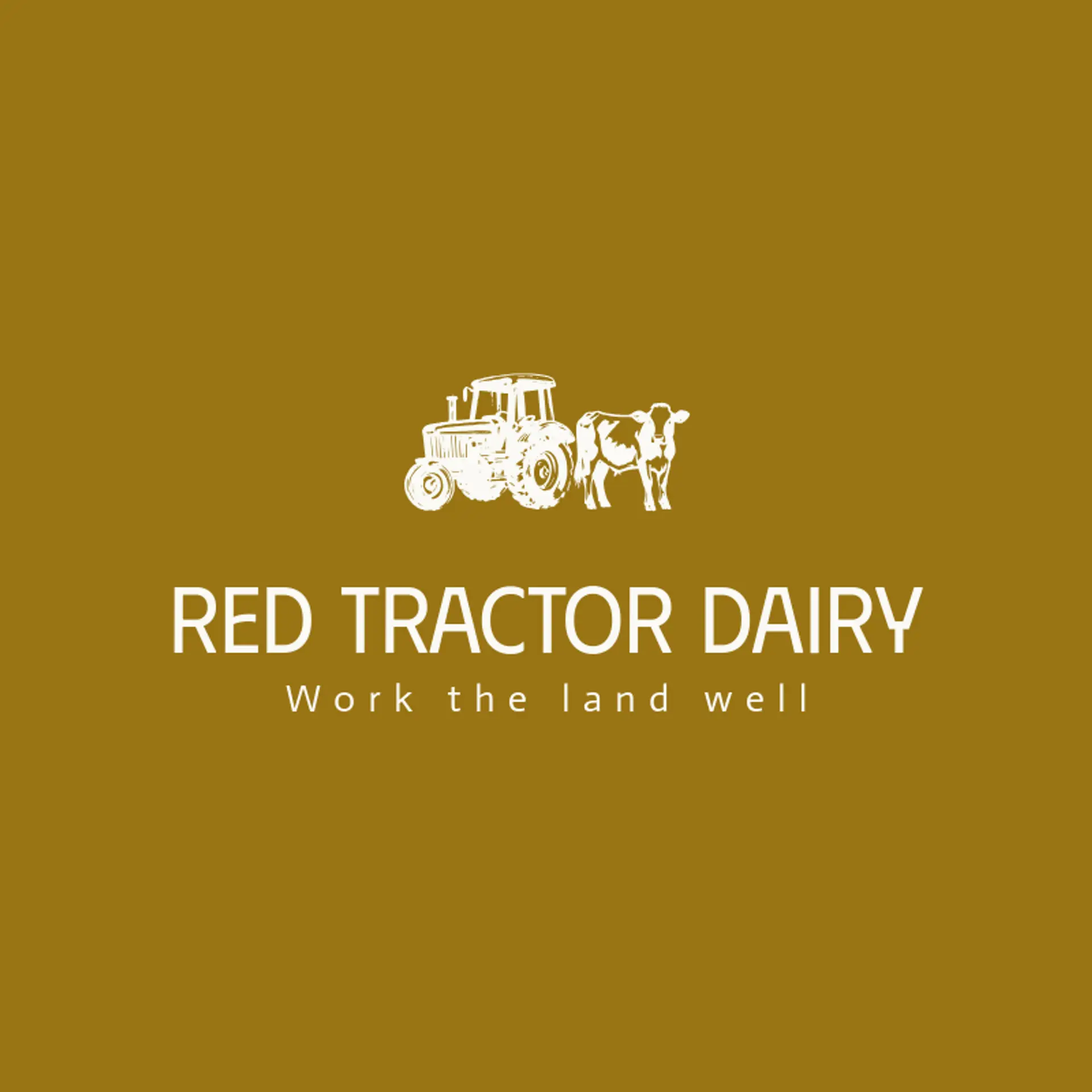 Red Tractor Dairy logo for dairy farm