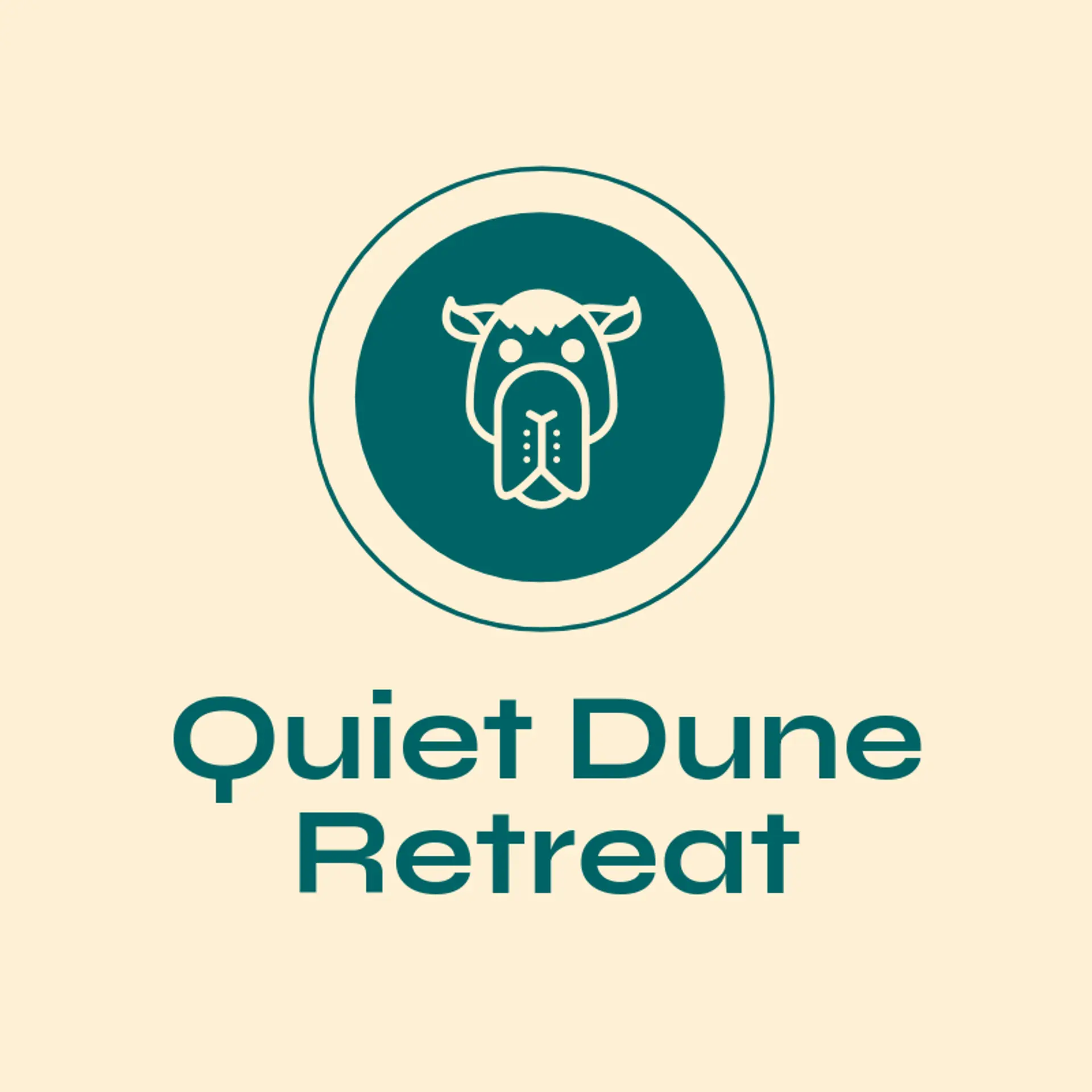 Quiet Dune Retreat logo for camel