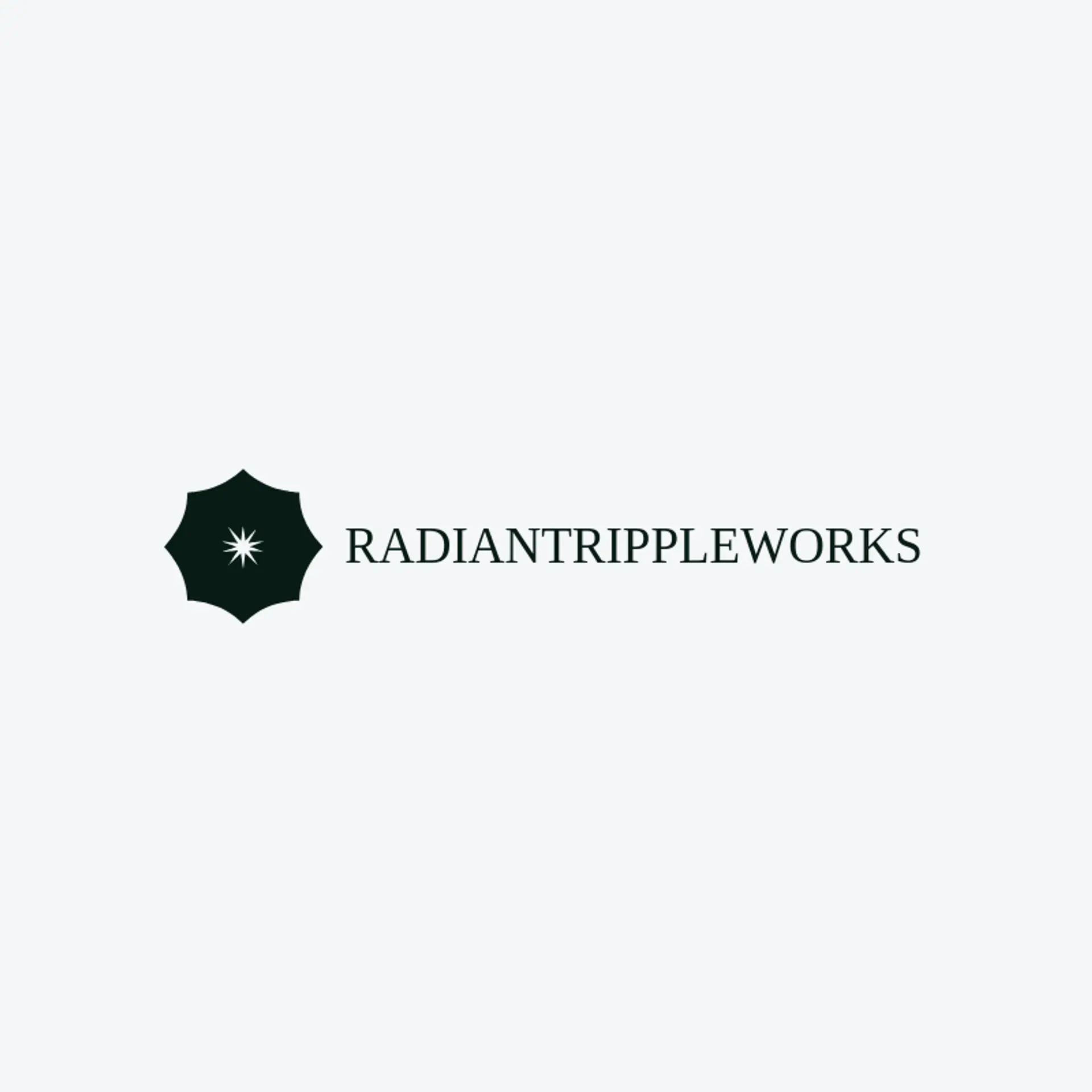 Radiant Ripple Works logo for kaleidoscope
