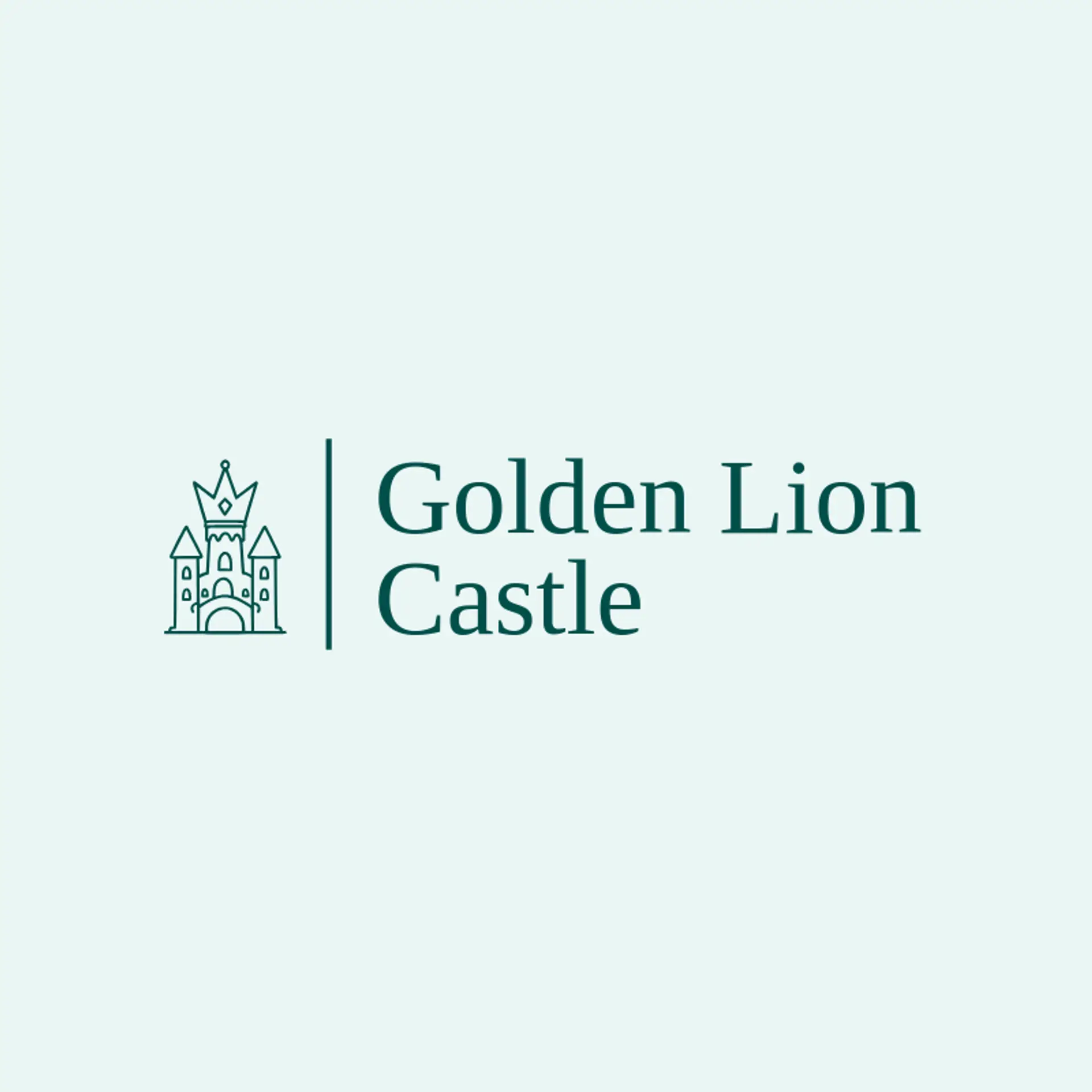 Golden Lion Castle logo for castle