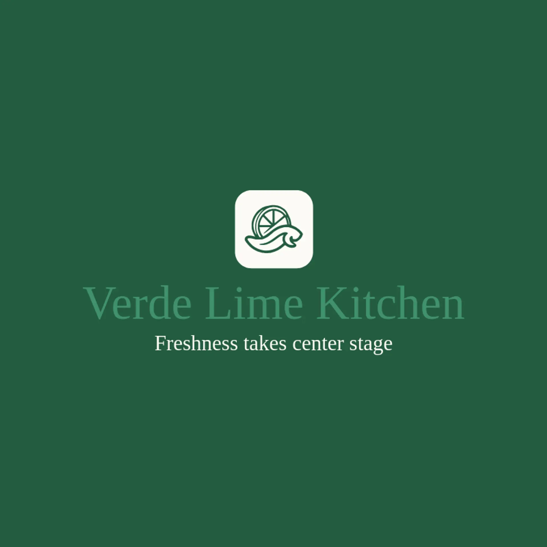 Verde Lime Kitchen logo for mexican restaurant