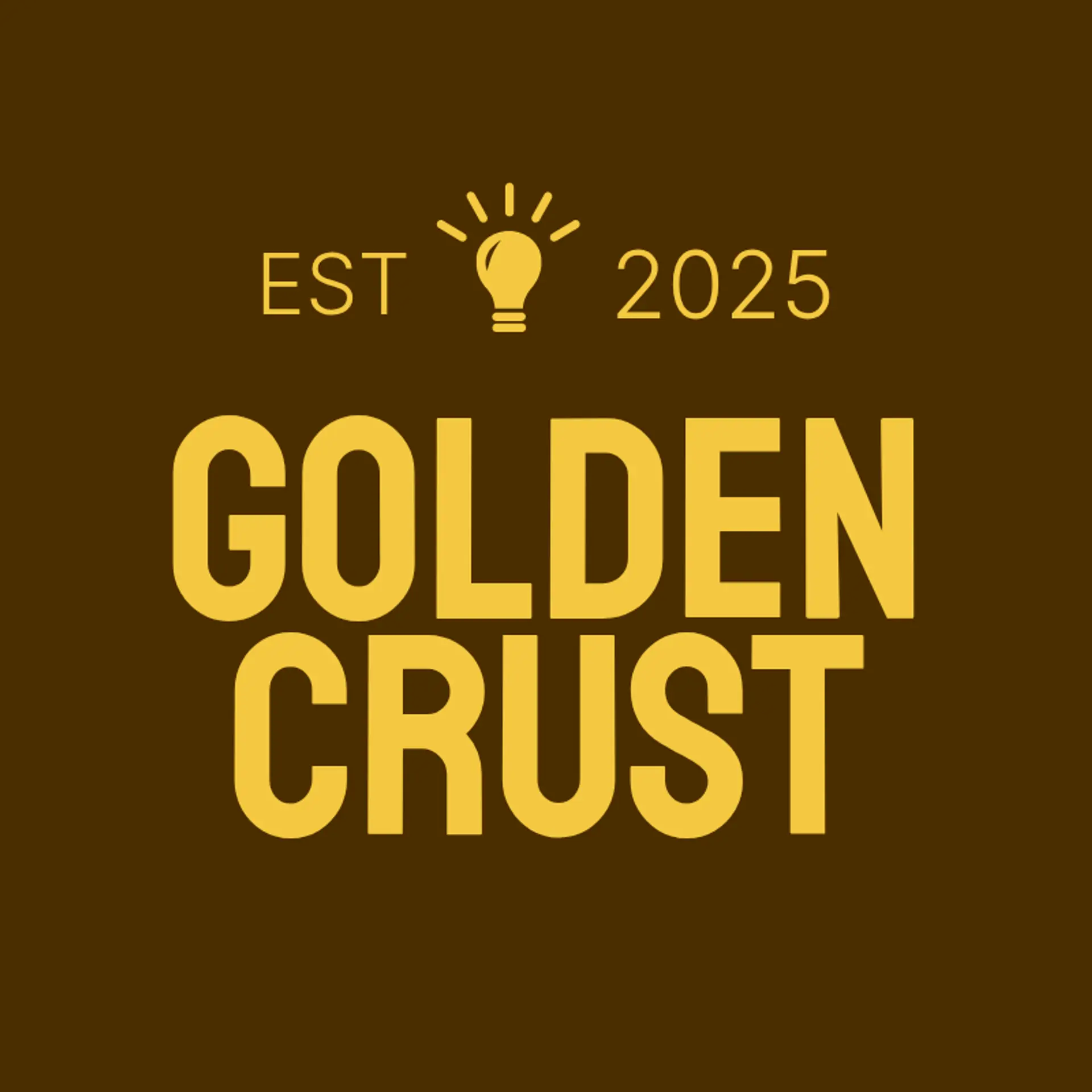 Golden Crust logo for creative bakery