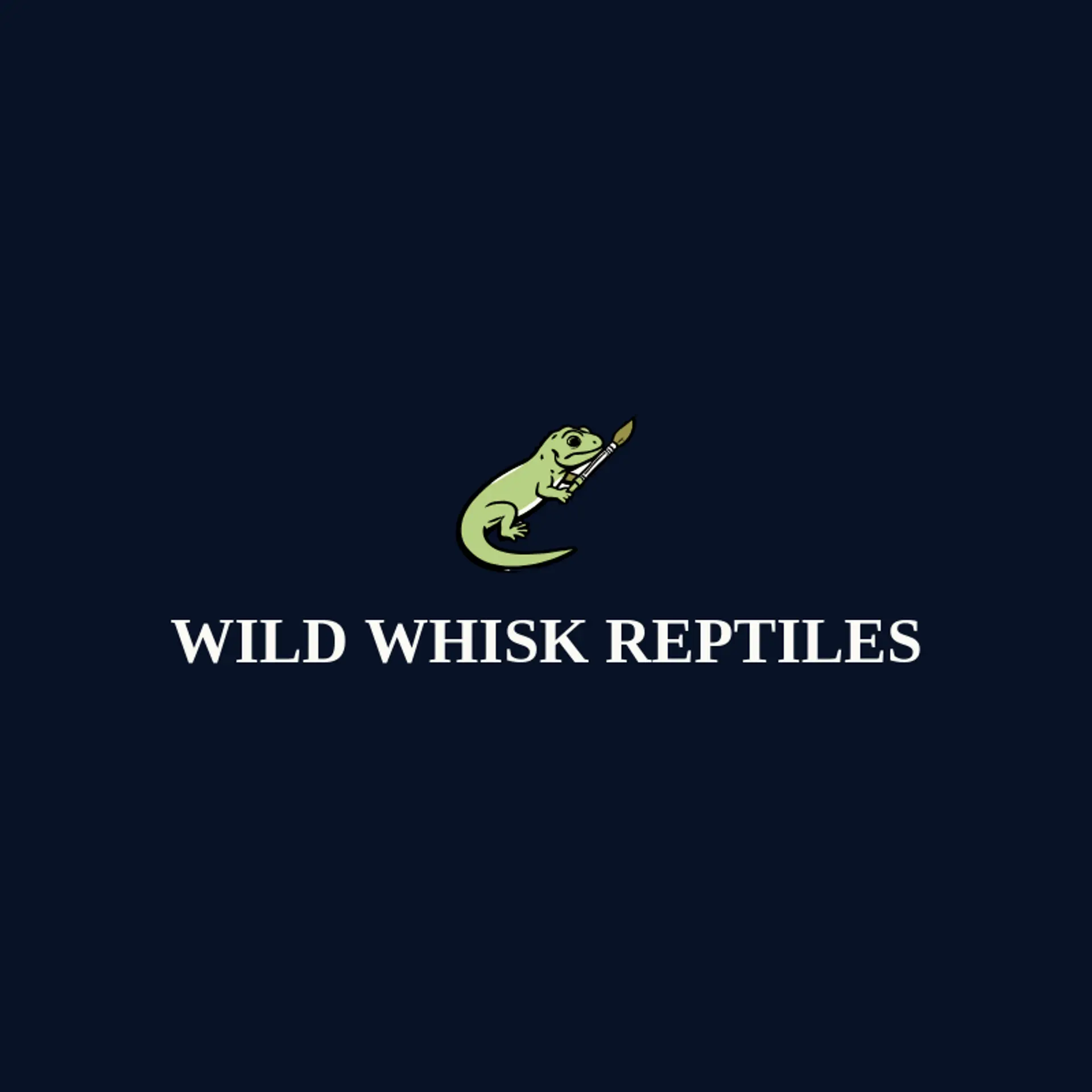 Wild Whisk Reptiles logo for lizard