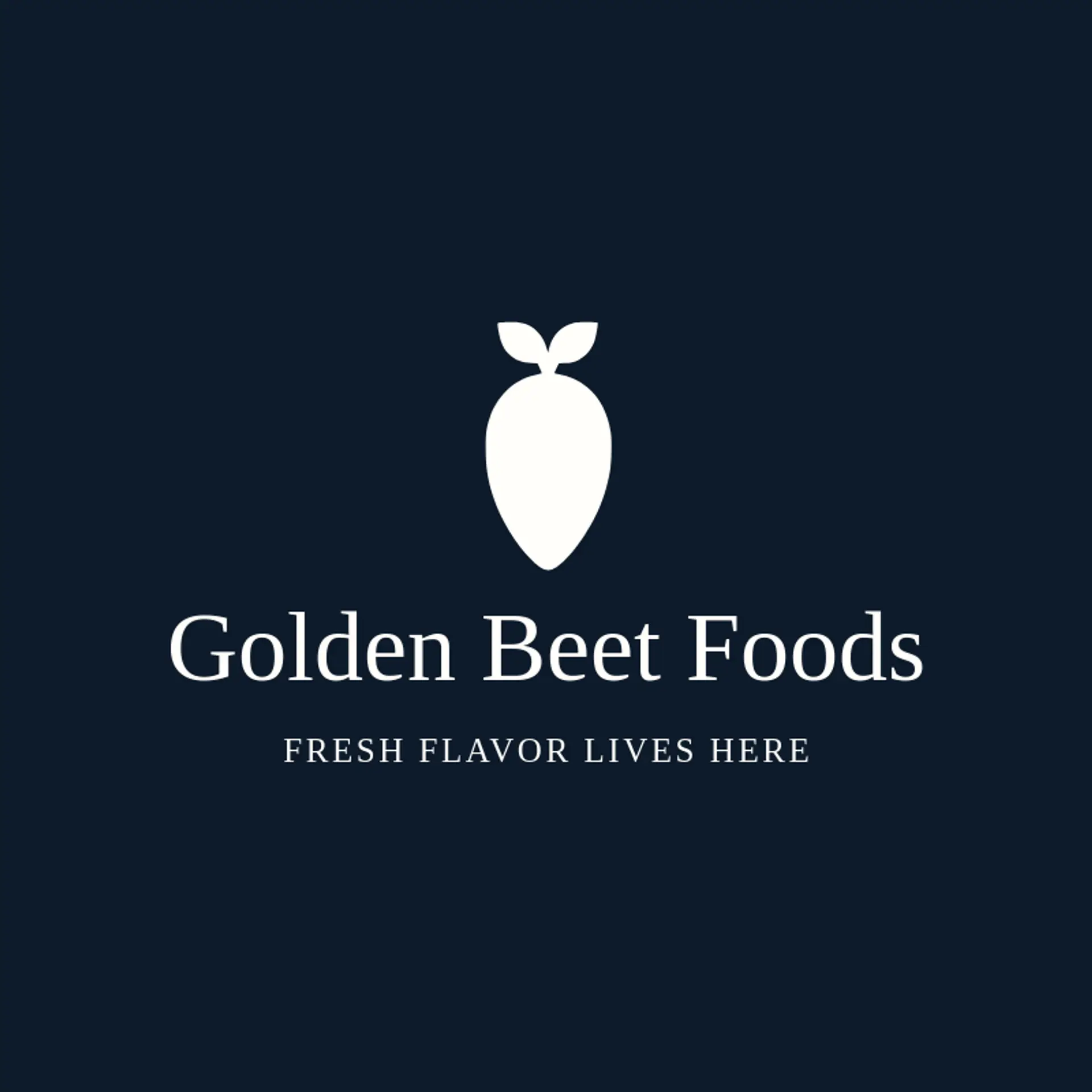 Golden Beet Foods logo for vegetarian