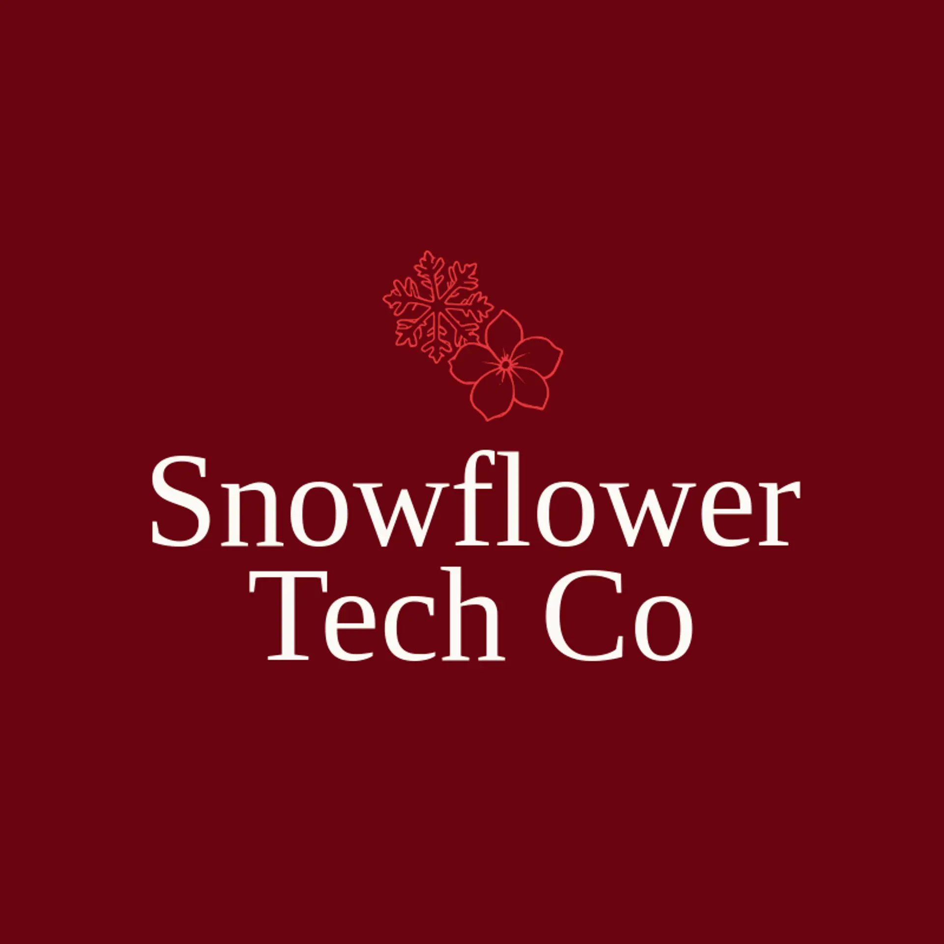 Snowflower Tech Co logo for snowflake
