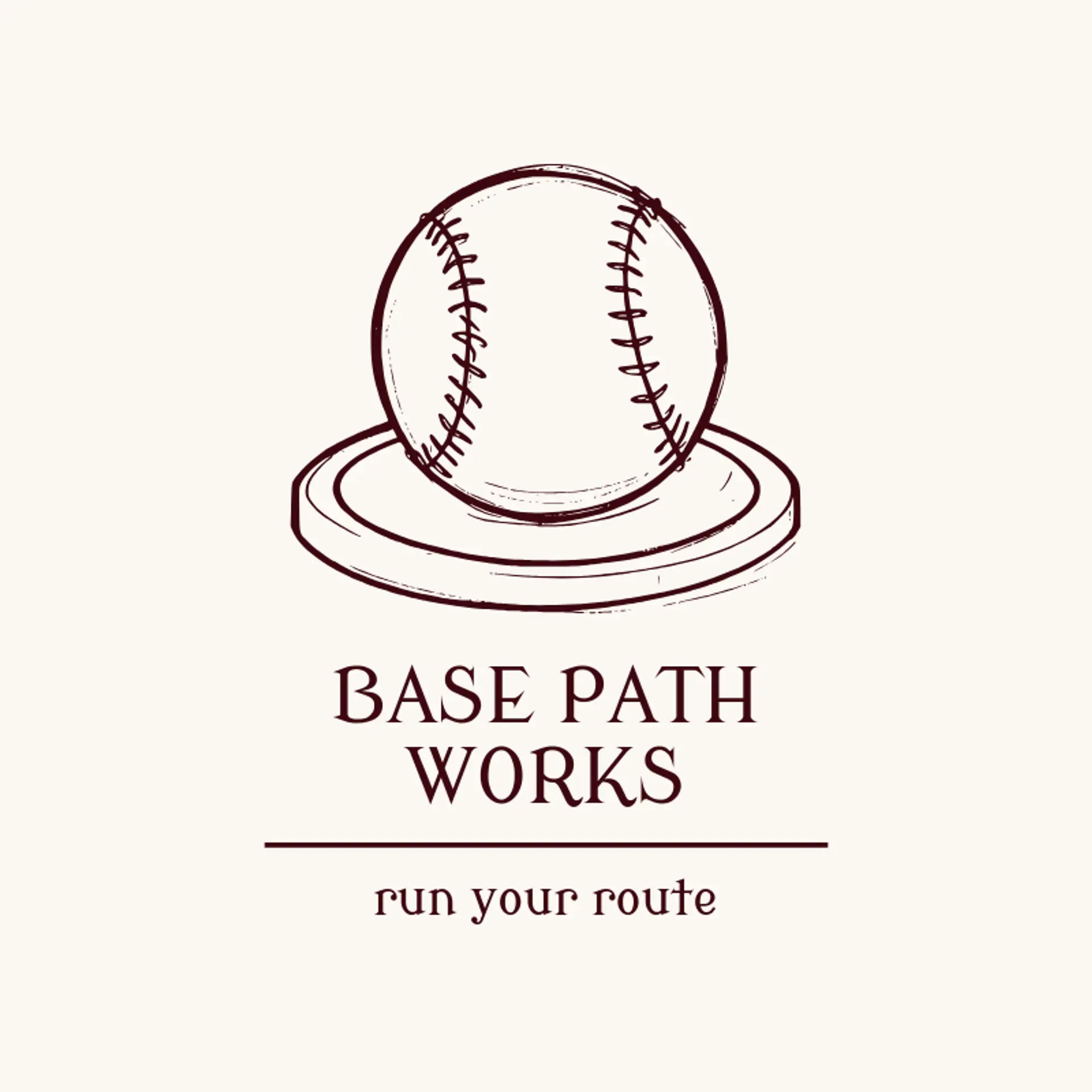 Base Path Works logo for softball
