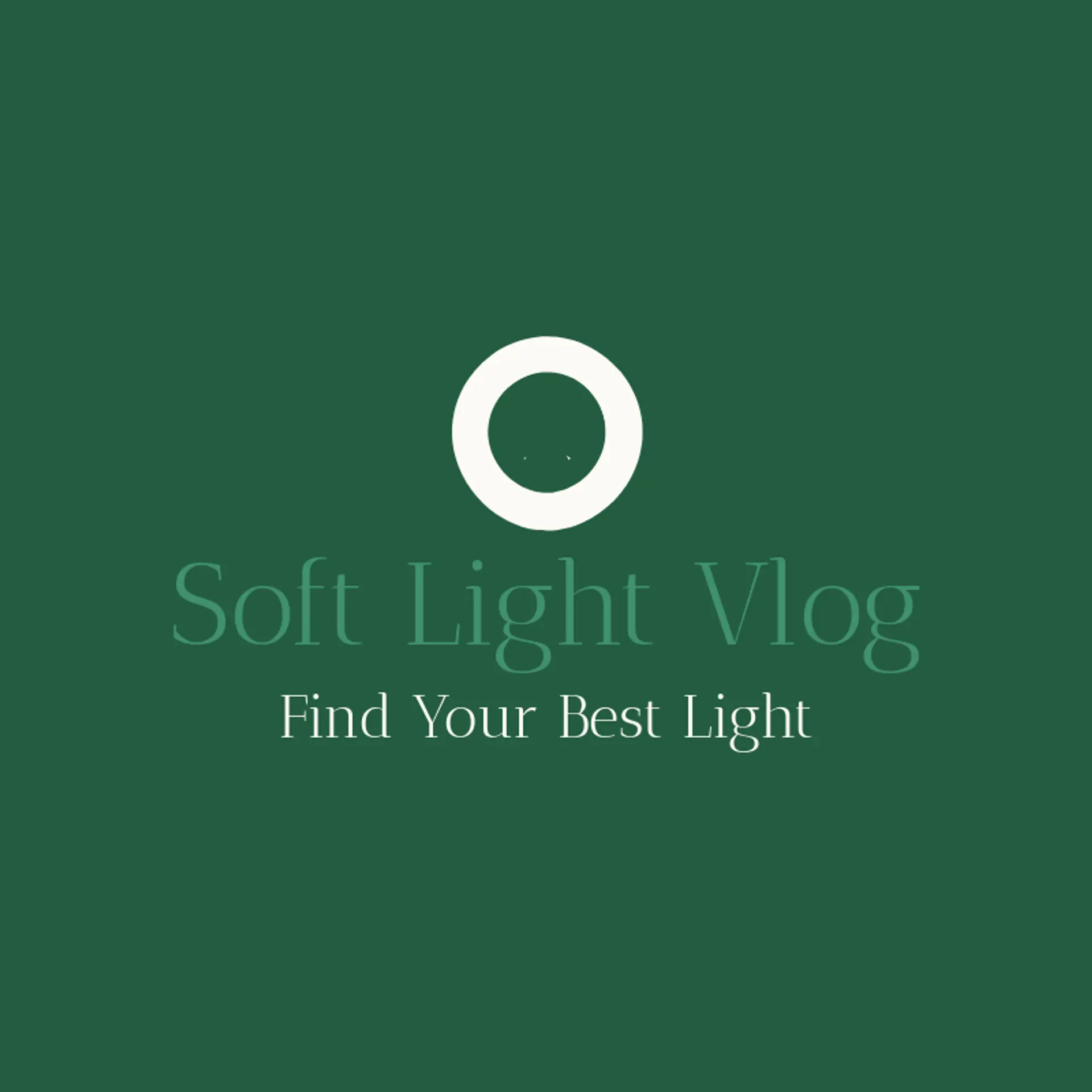 Soft Light Vlog logo for vlog
