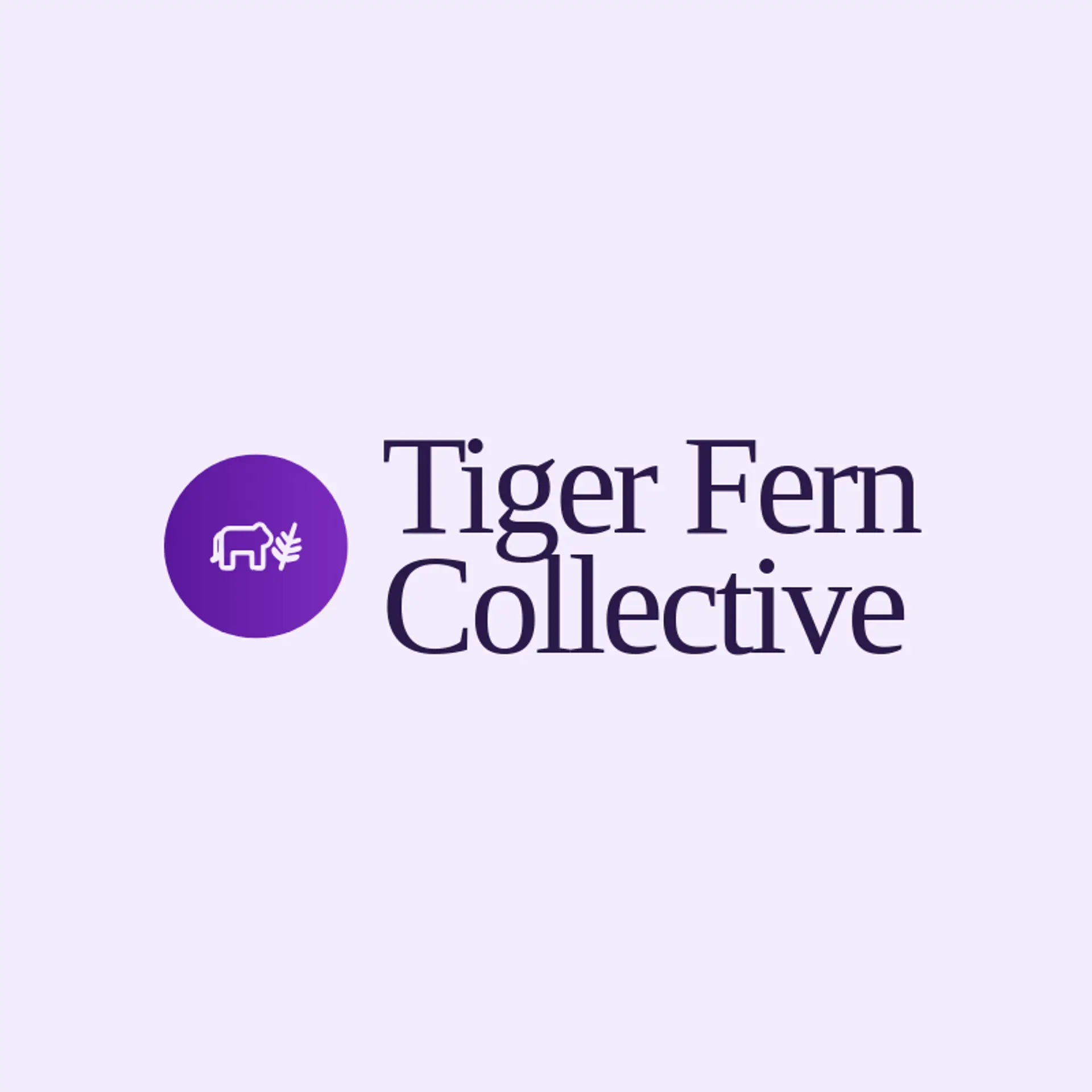 Tiger Fern Collective logo for jungle