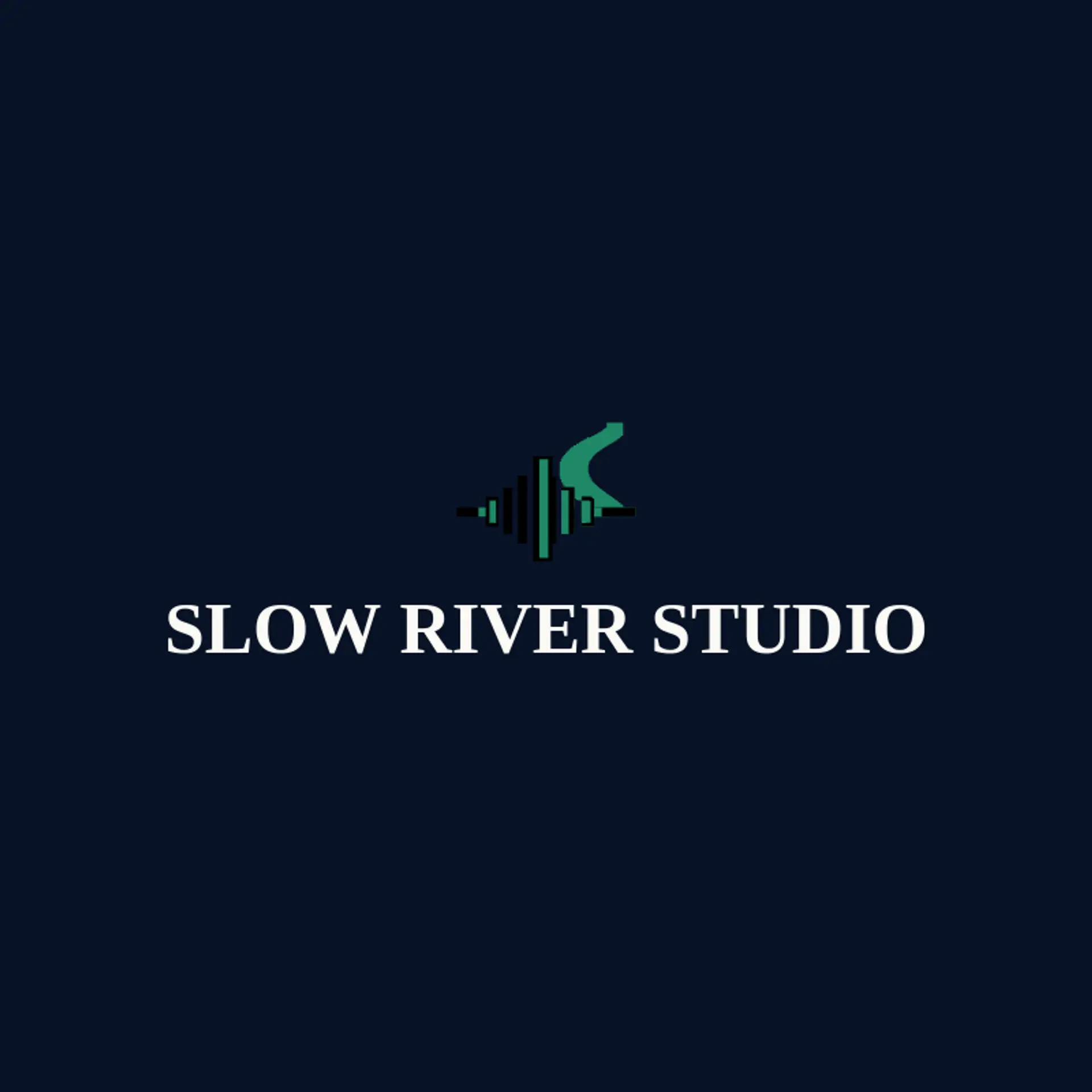 Slow River Studio logo for recording