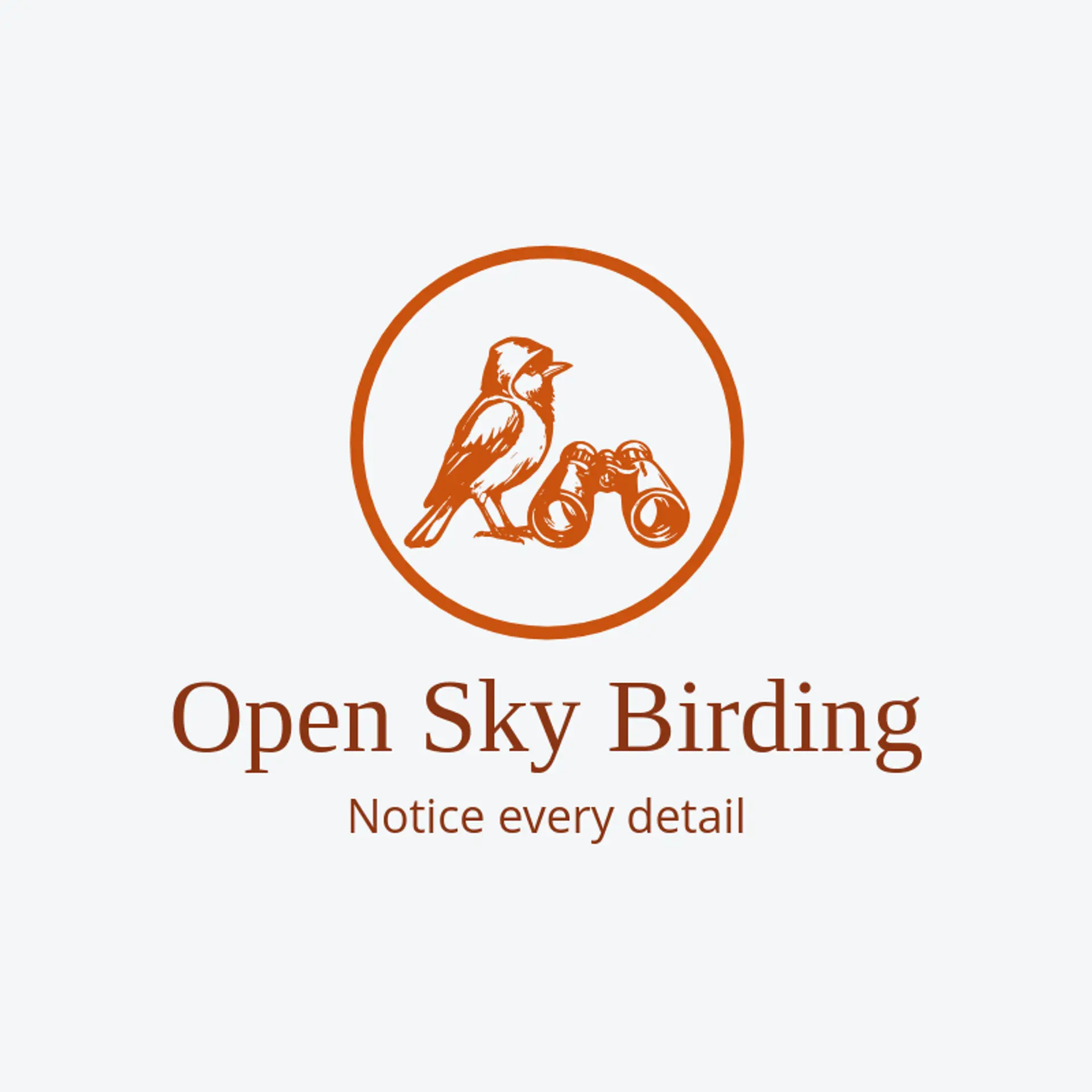 Open Sky Birding logo for hood