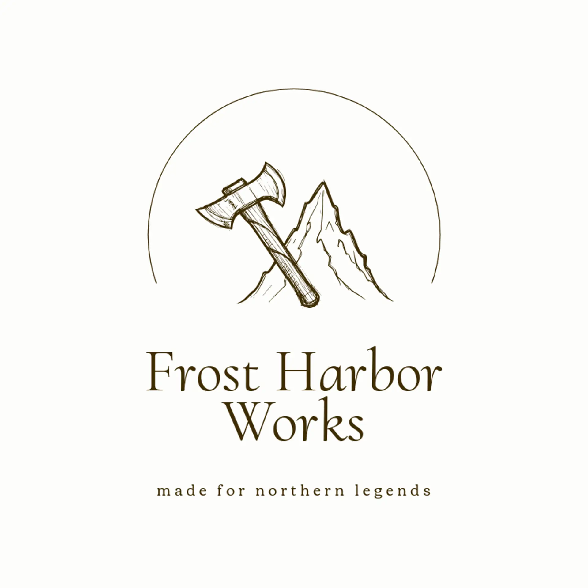 Frost Harbor Works logo for viking