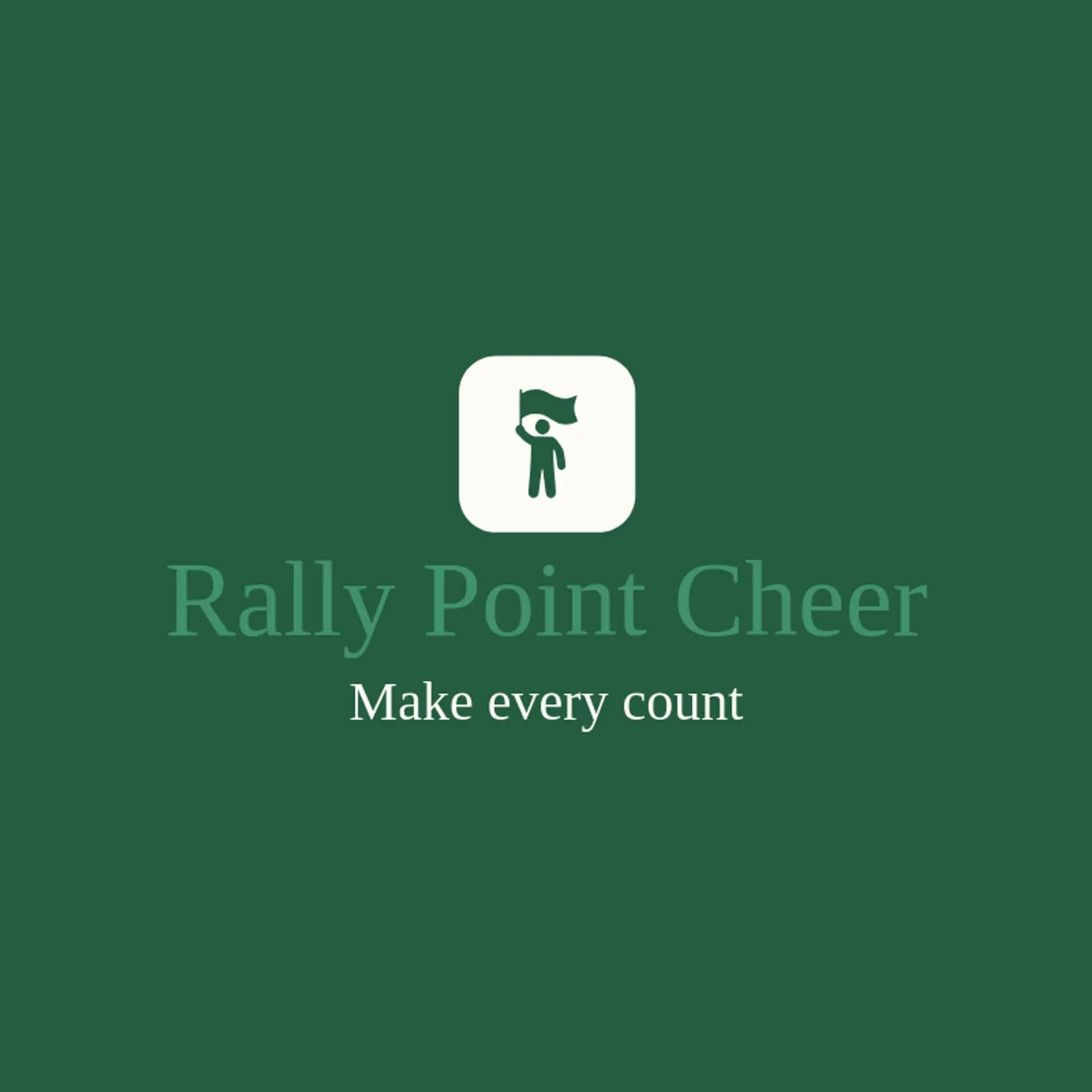 Rally Point Cheer logo for cheerleader