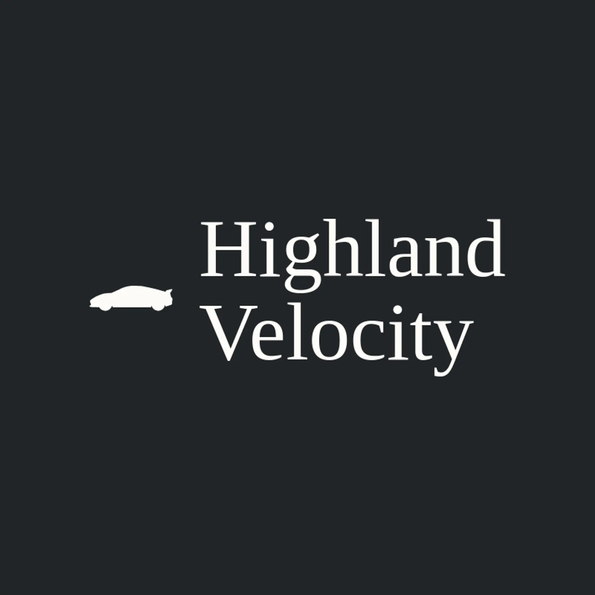 Highland Velocity logo for sports car