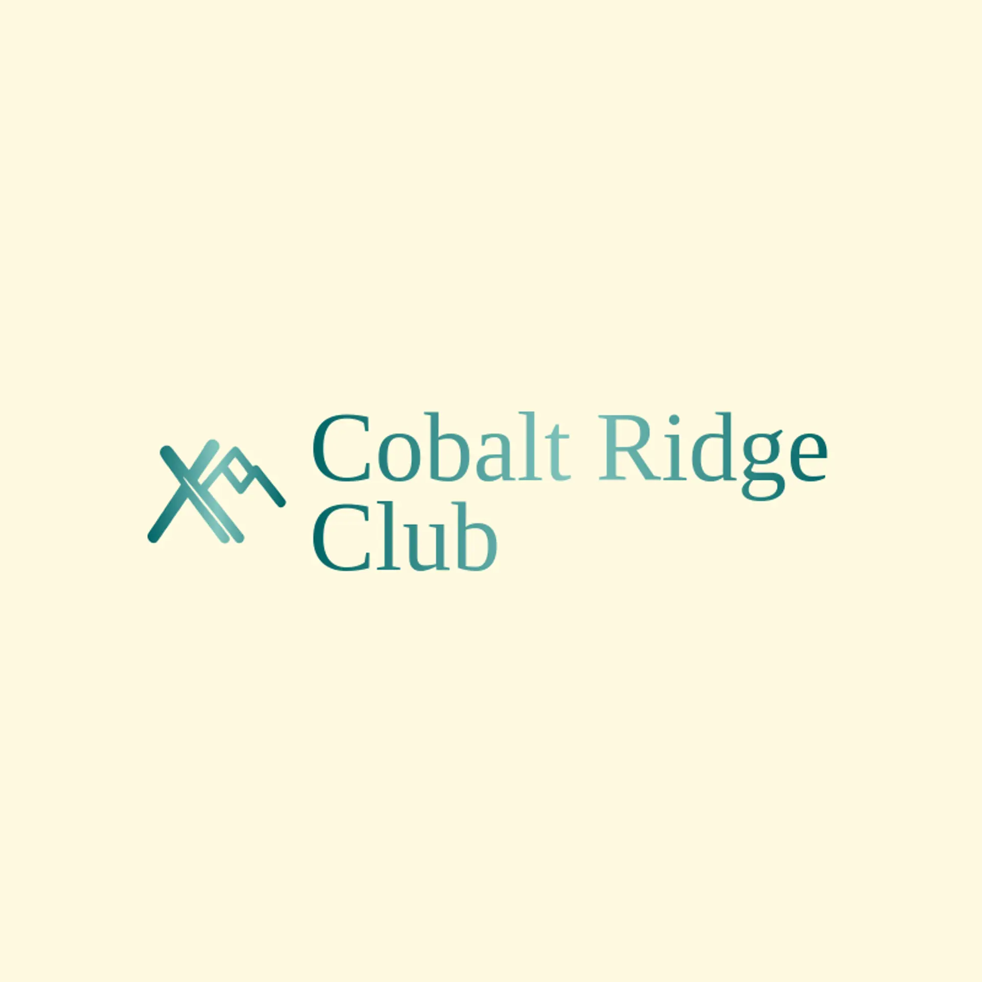 Cobalt Ridge Club logo for skiing