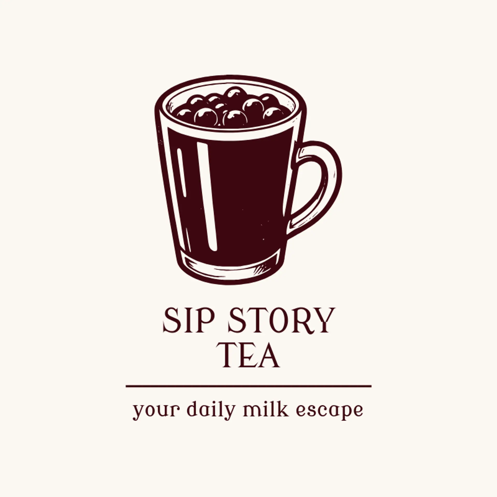 Sip Story Tea logo for milk tea
