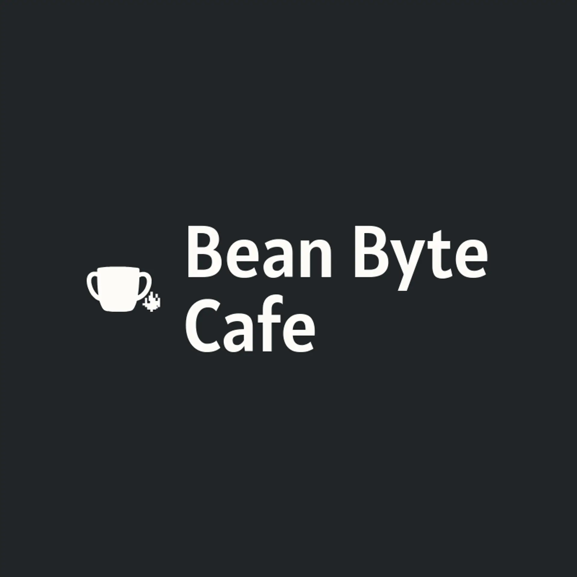 Bean Byte Cafe logo for cyber cafe