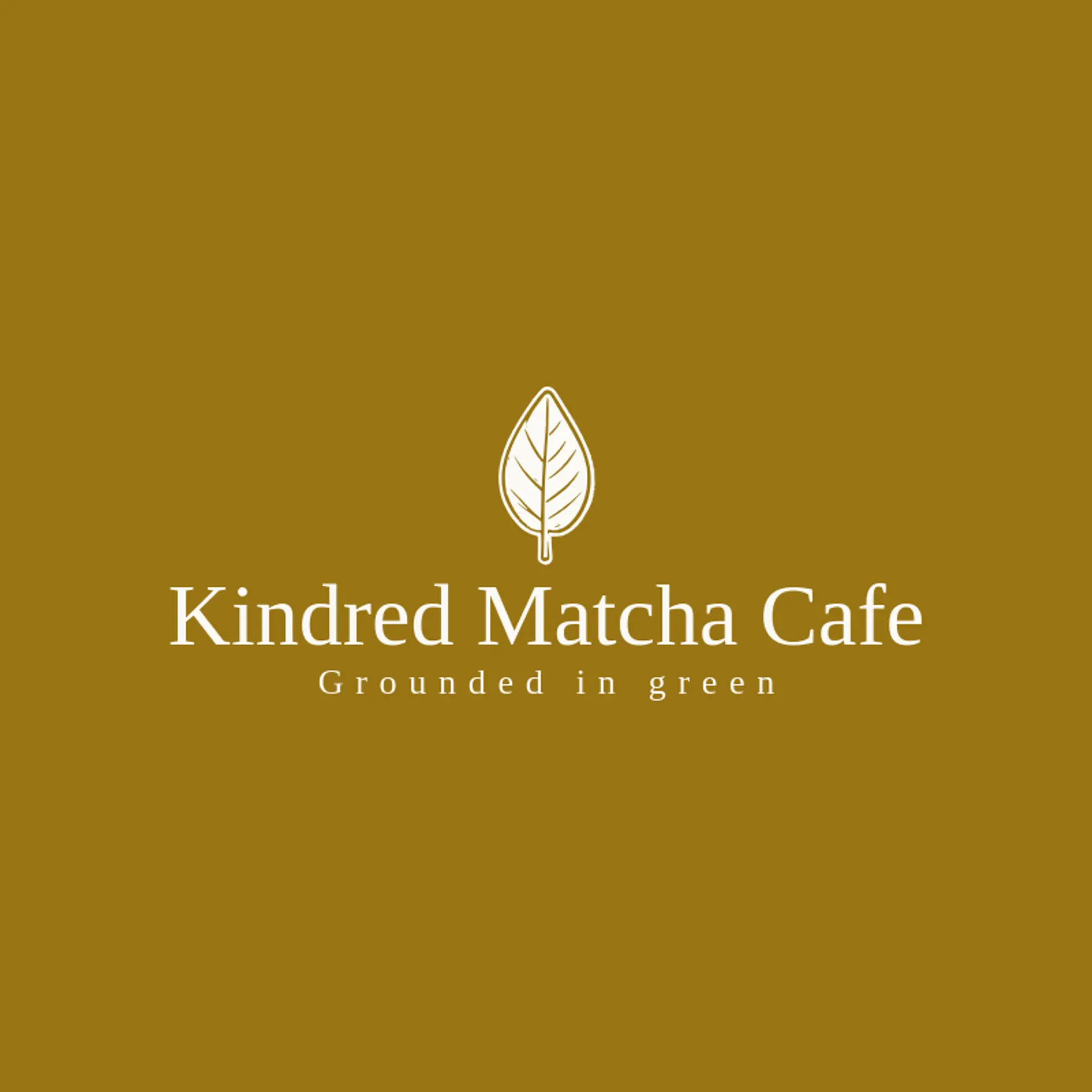 Kindred Matcha Cafe logo for matcha
