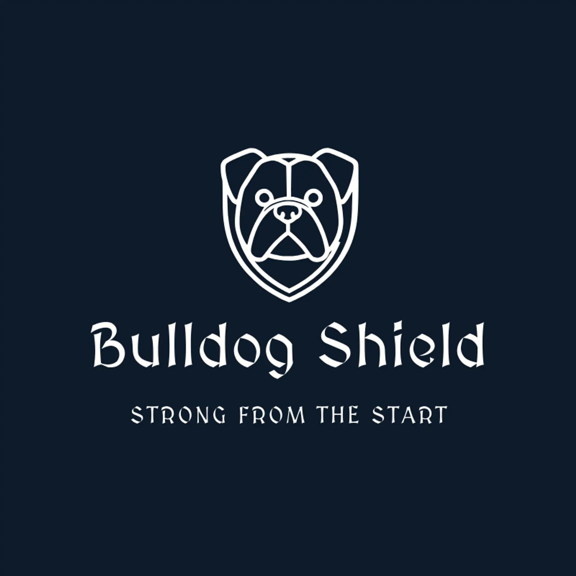 Bulldog Shield logo for bulldog